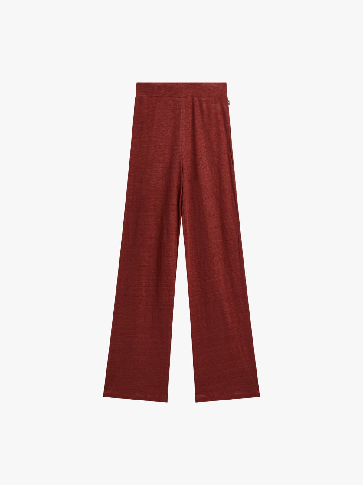 pantalon El&eacute;gant en lin marron