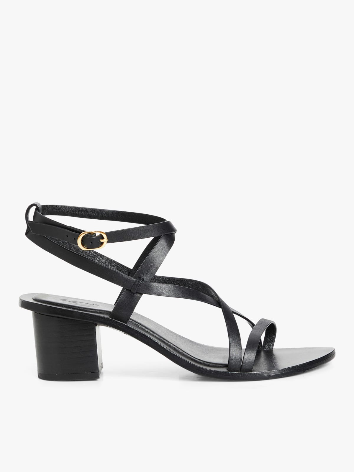 black Ilona cowhide sandals