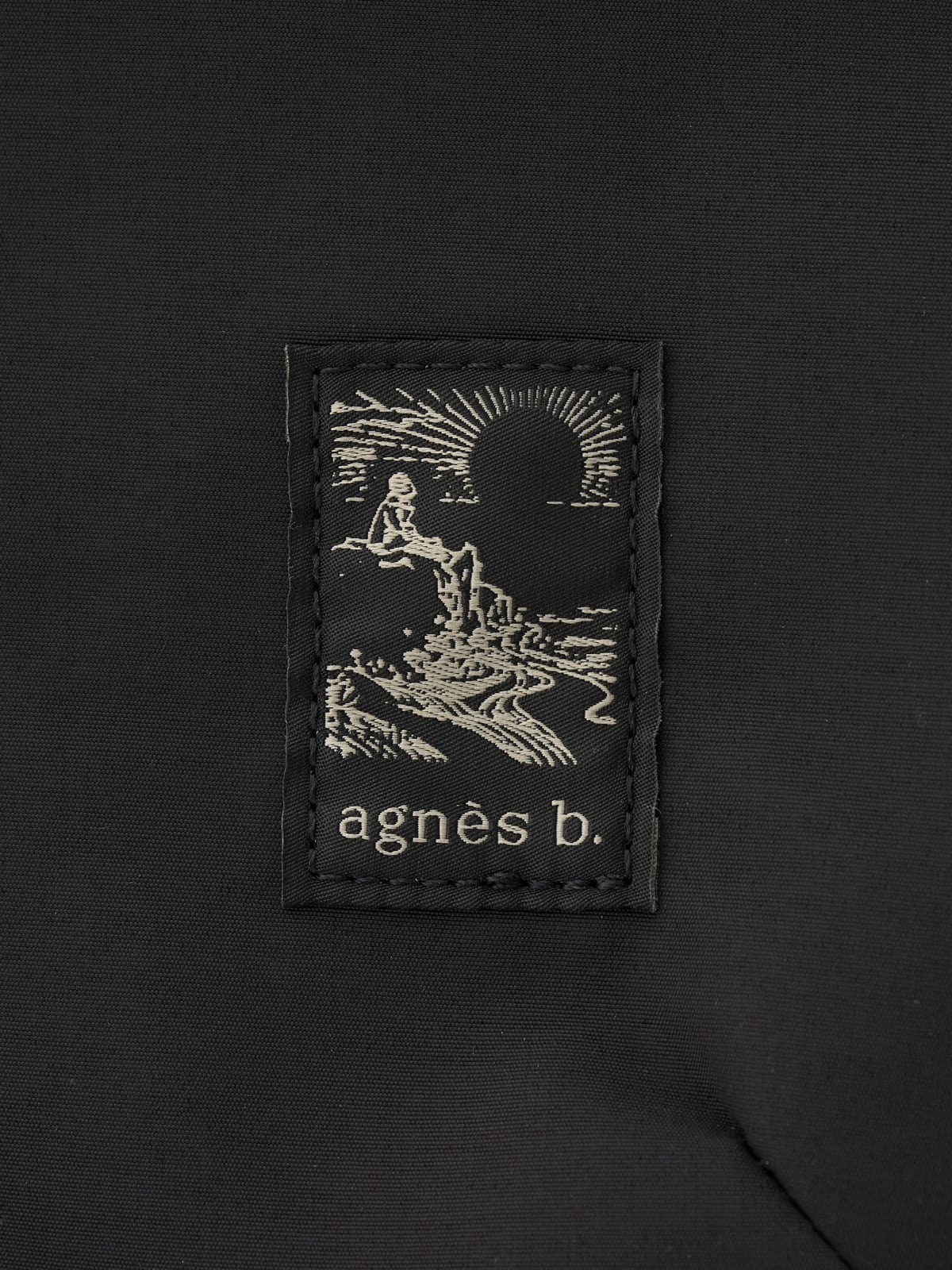 black leather shoulder bag image number 6