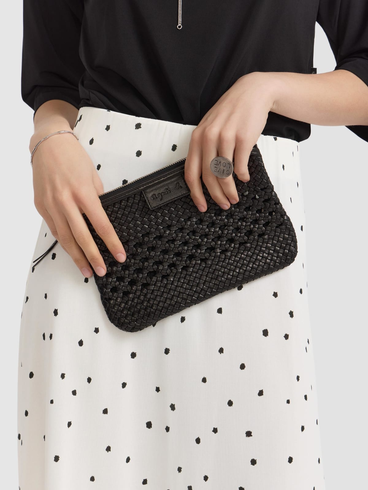 aliz&eacute;e braided clutch image number 3