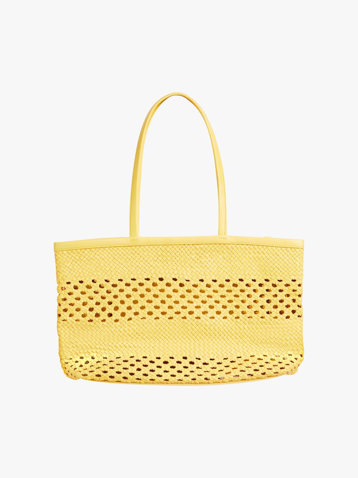 sac tresse Laurence en cuir jaune image number 2