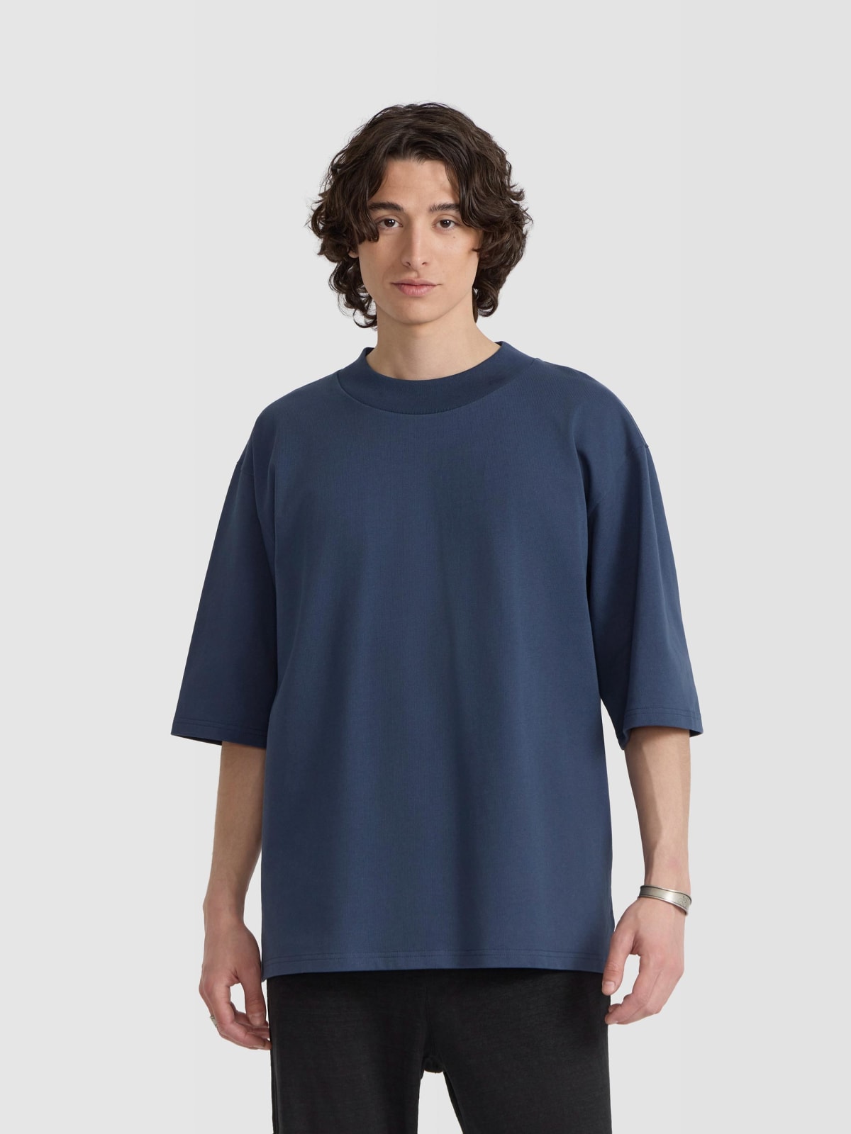 t-shirt Horace en coton bleu