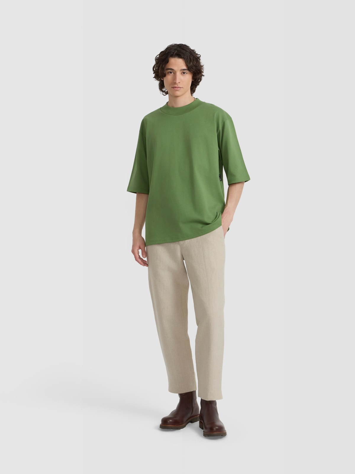 t-shirt Horace en coton vert