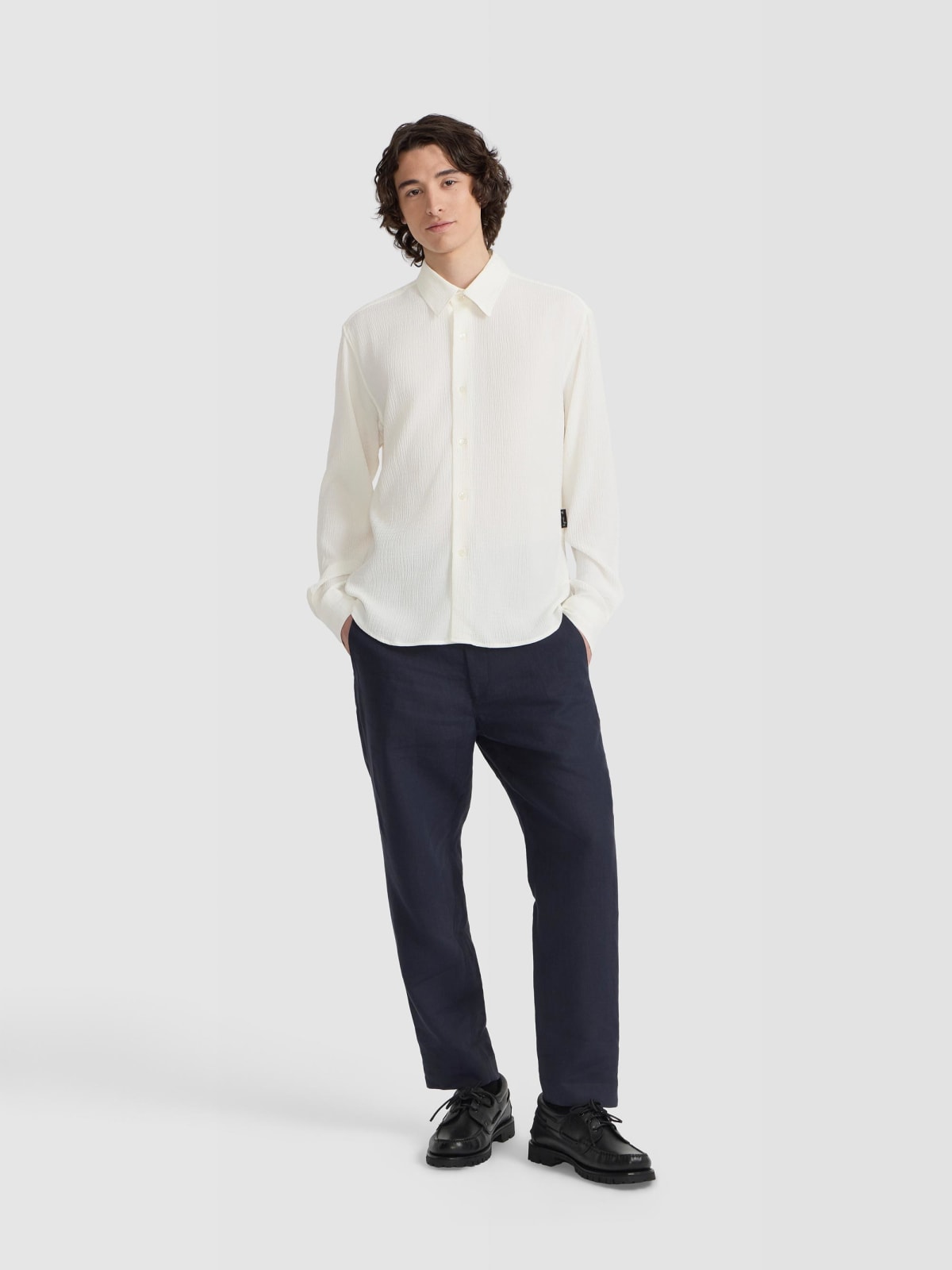 chemise Andy en coton  blanc