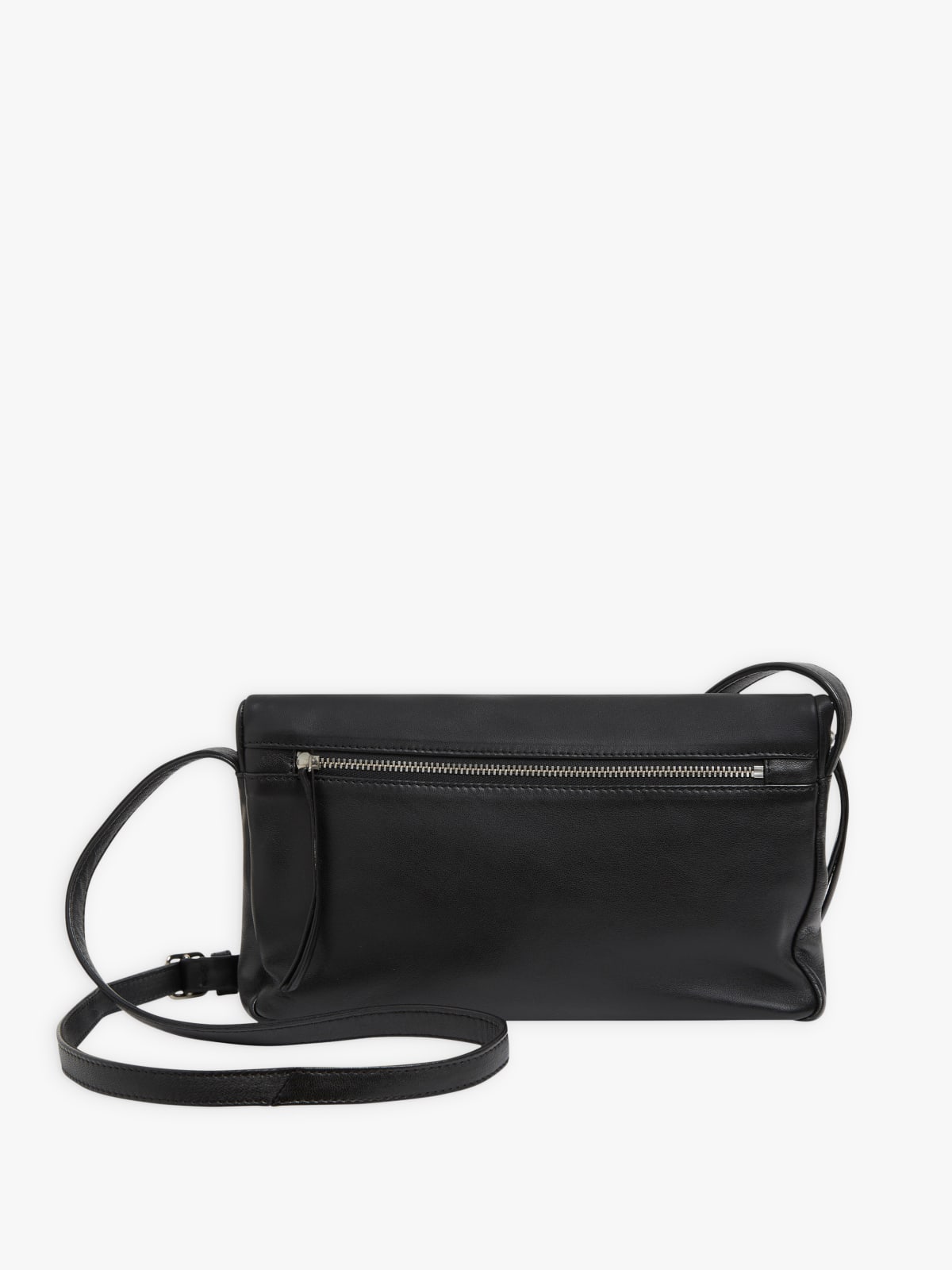 black lambskin leather Asya shoulder bag image number 2