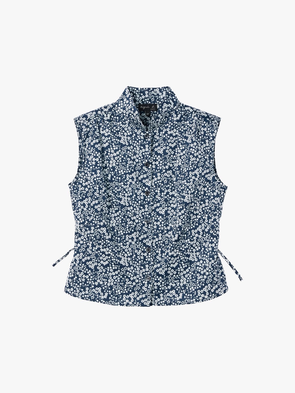 chemise Ginette imprim&eacute;e en satin de coton