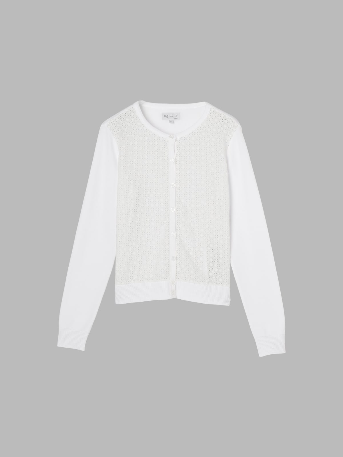 cardigan swing blanc