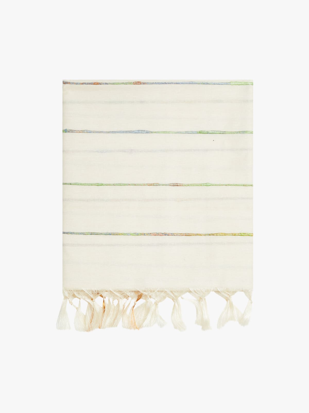 white Laurence silk scarf