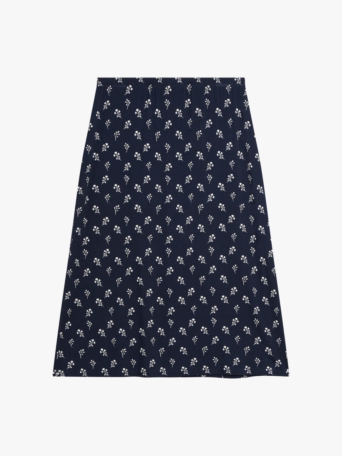 blue Amande floral viscose jersey skirt