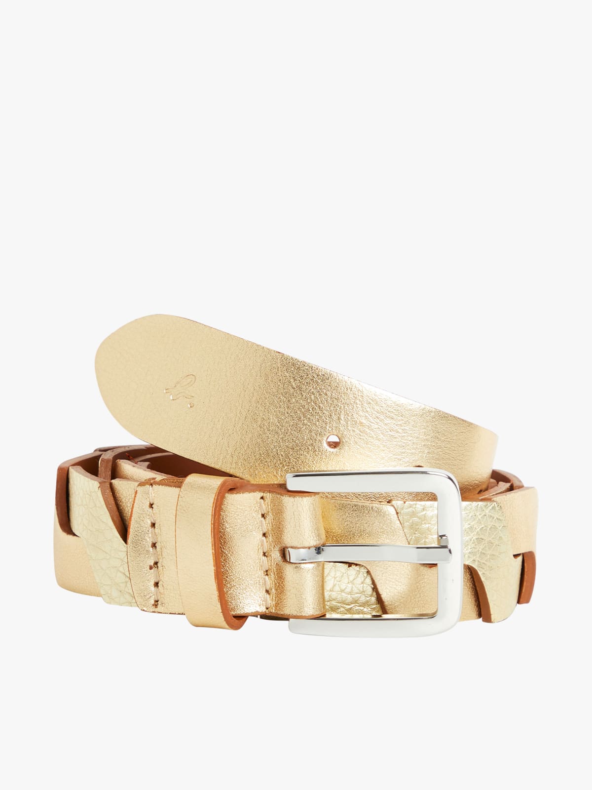 yellow Jorisse cowhide belt