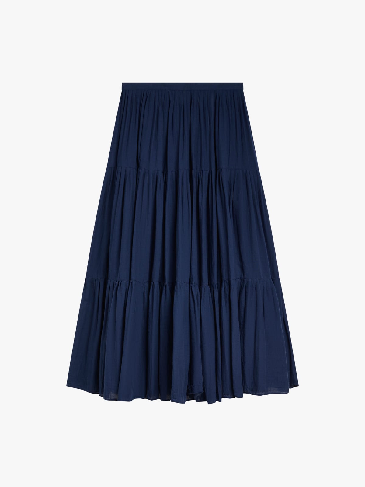 jupe Tango en toile &agrave; beurre bleu marine