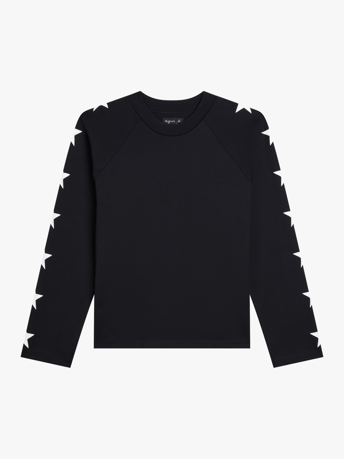 black Ox cotton sweatshirt with star screen print