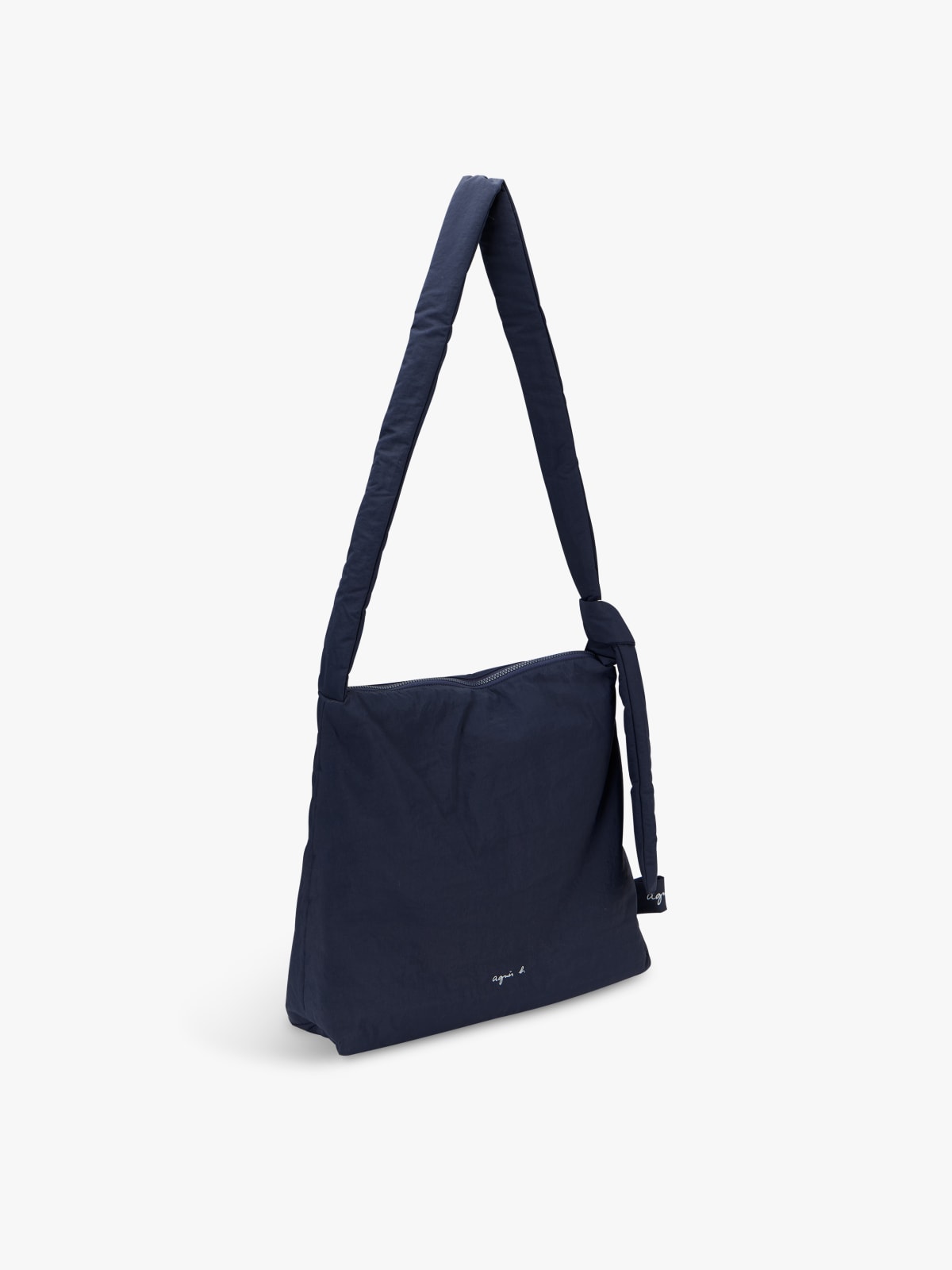 sac &eacute;paule en nylon bleu marine image number 2