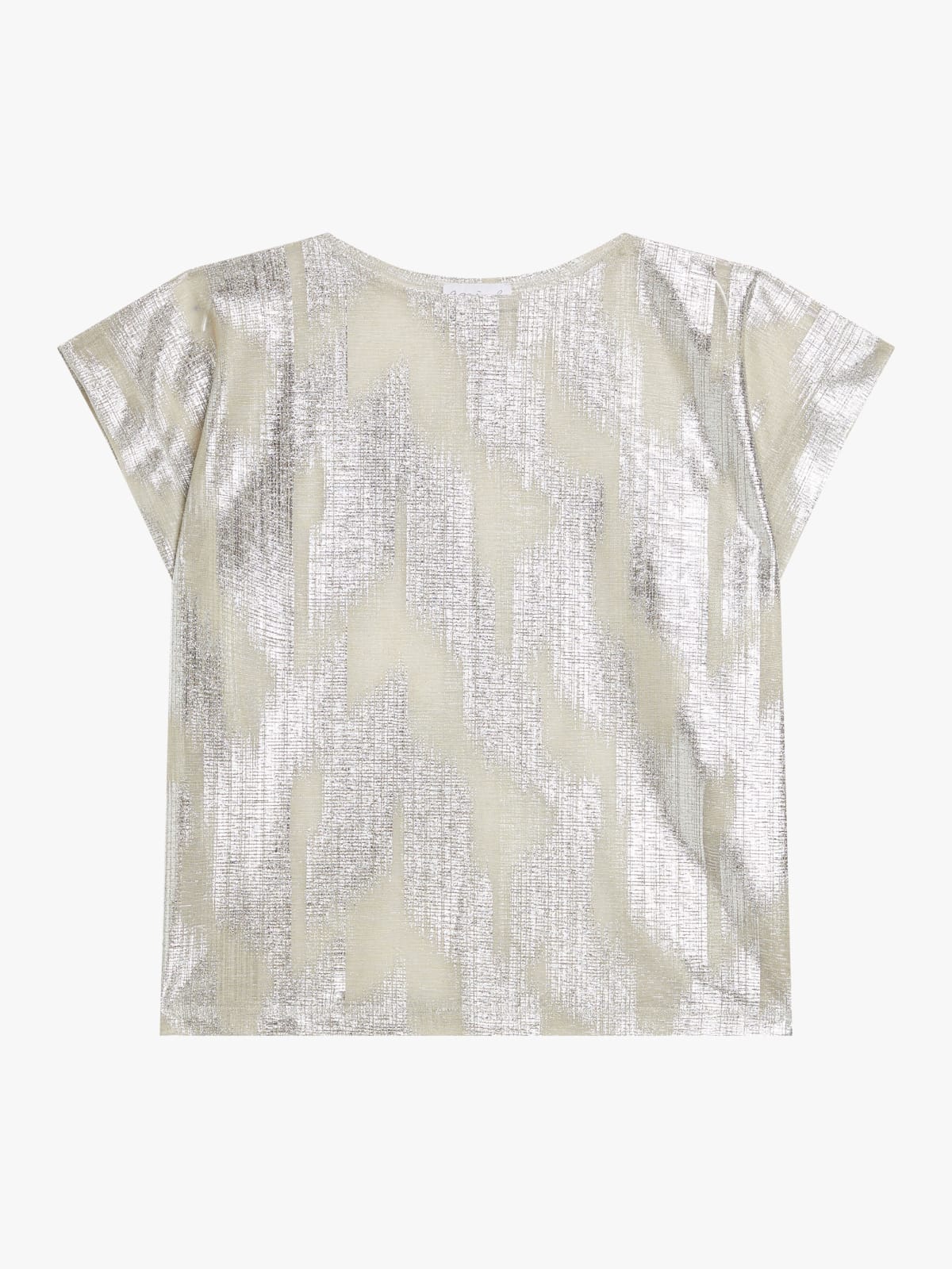silver Astania polyester top