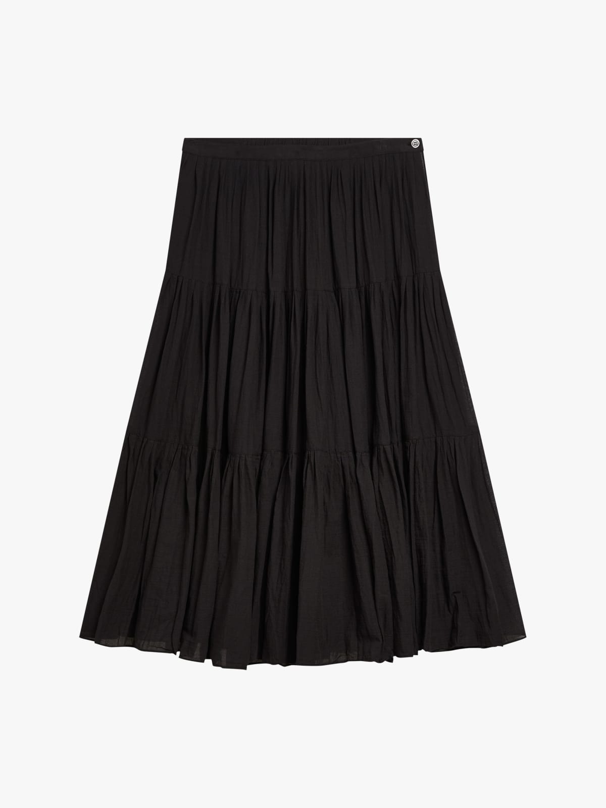 black cotton Tango skirt