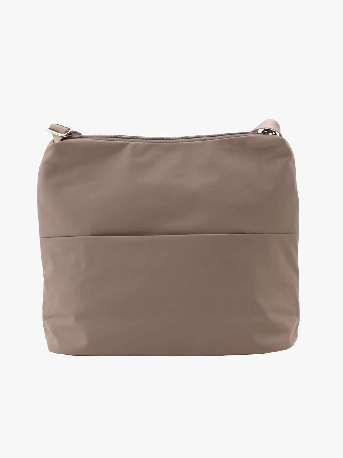 sac bandouli&egrave;re taupe en nylon