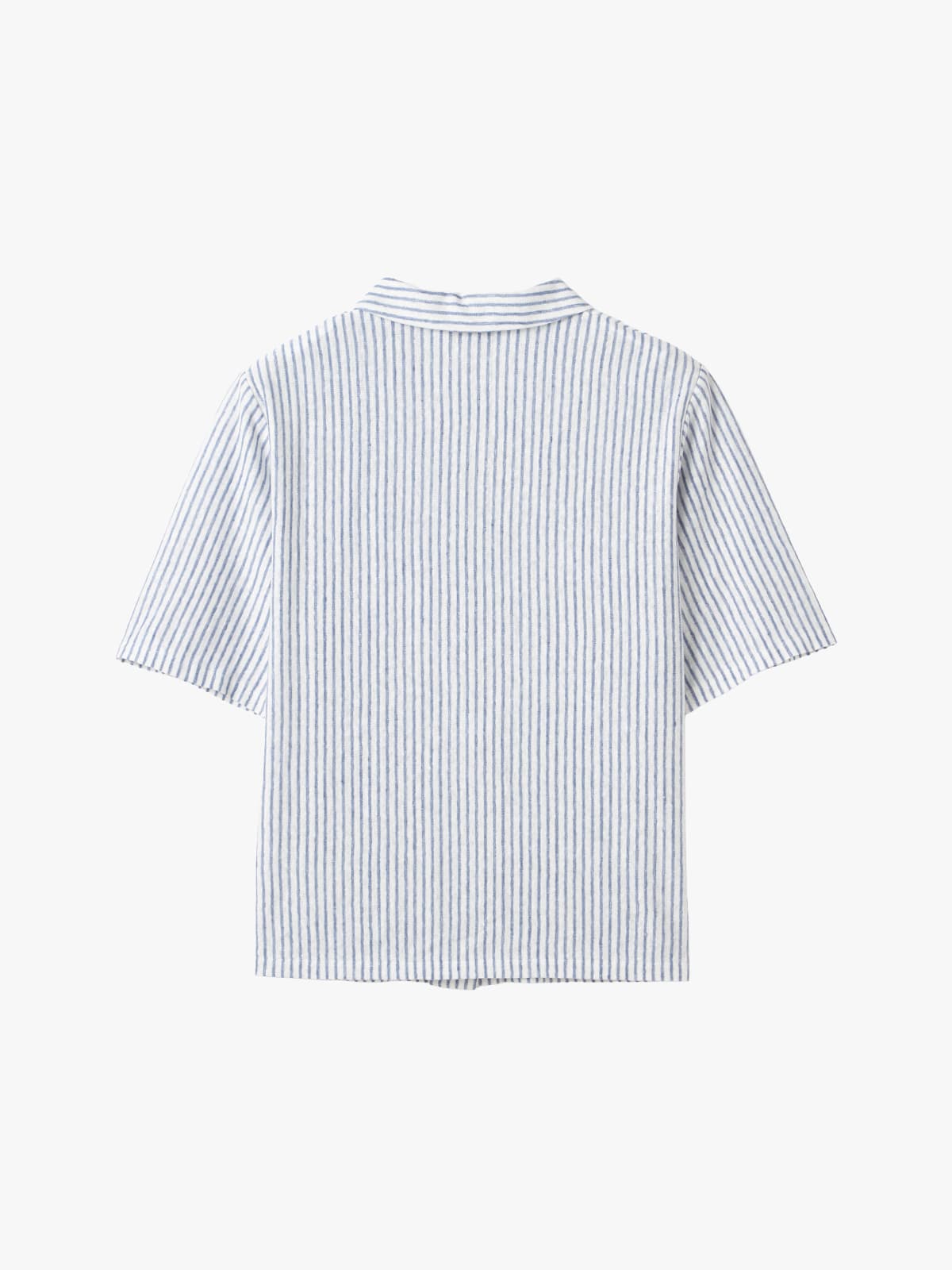 blue striped Yuki linen shirt