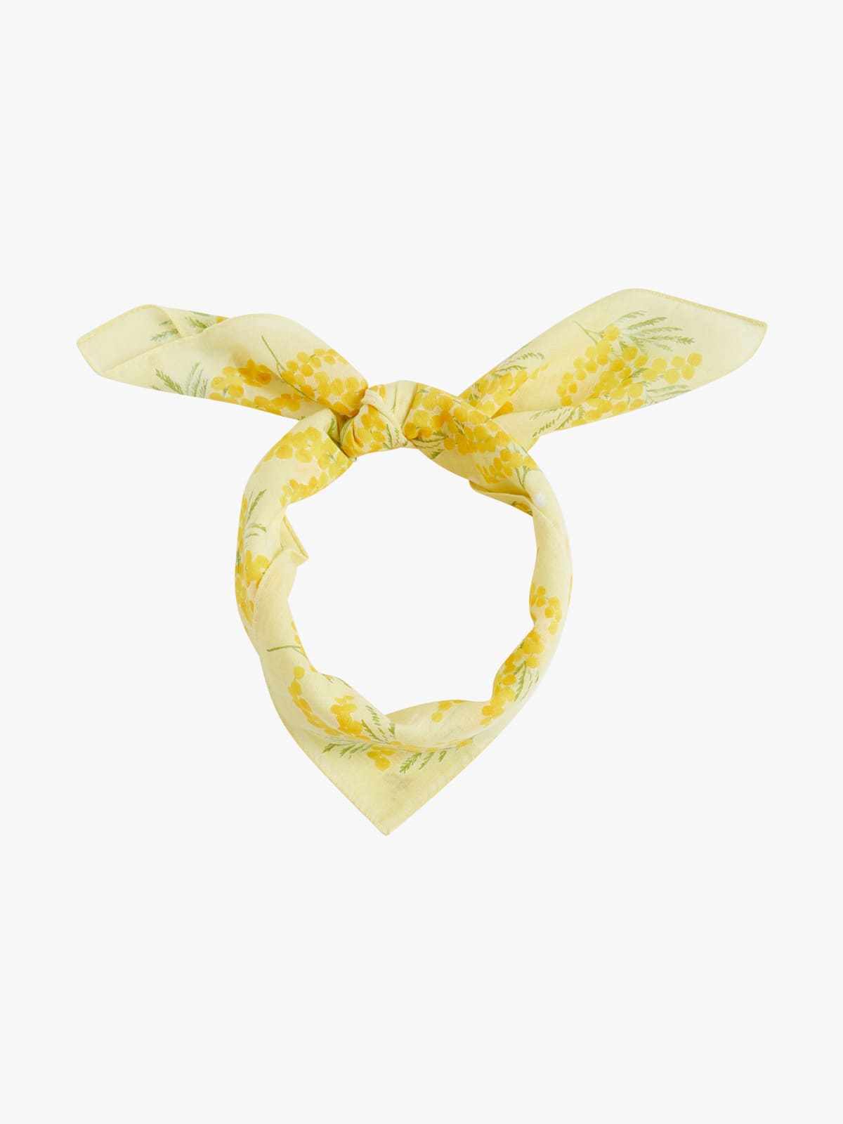 bandana Mimosa en coton jaune  image number 1