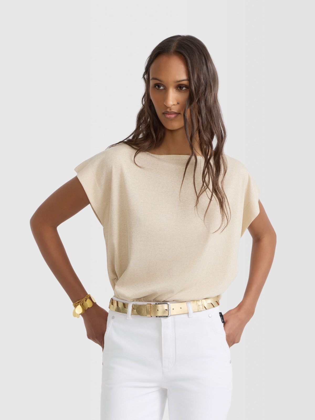 golden Jorisse cowhide belt