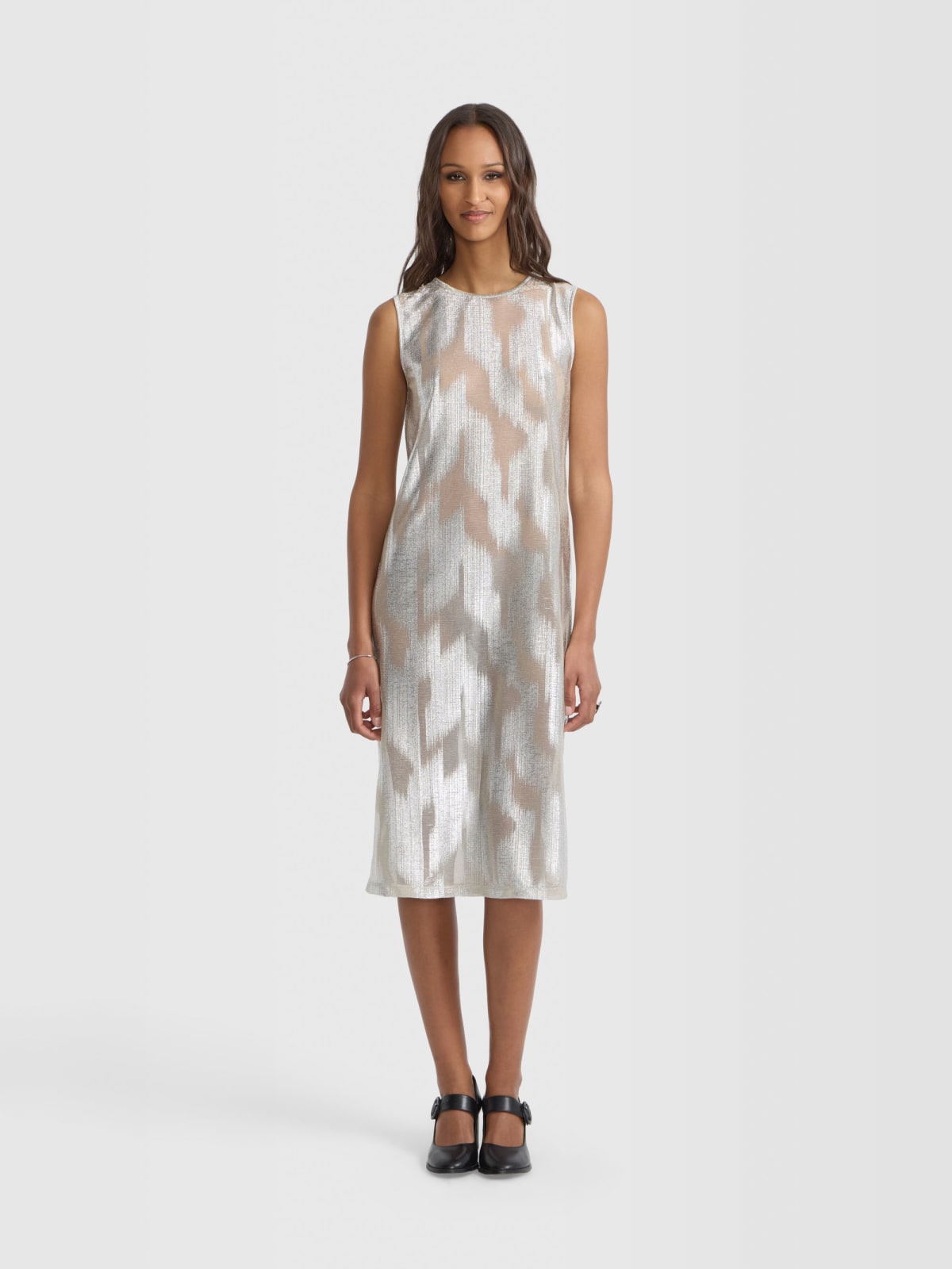 robe Sud Est beige et argent&eacute;