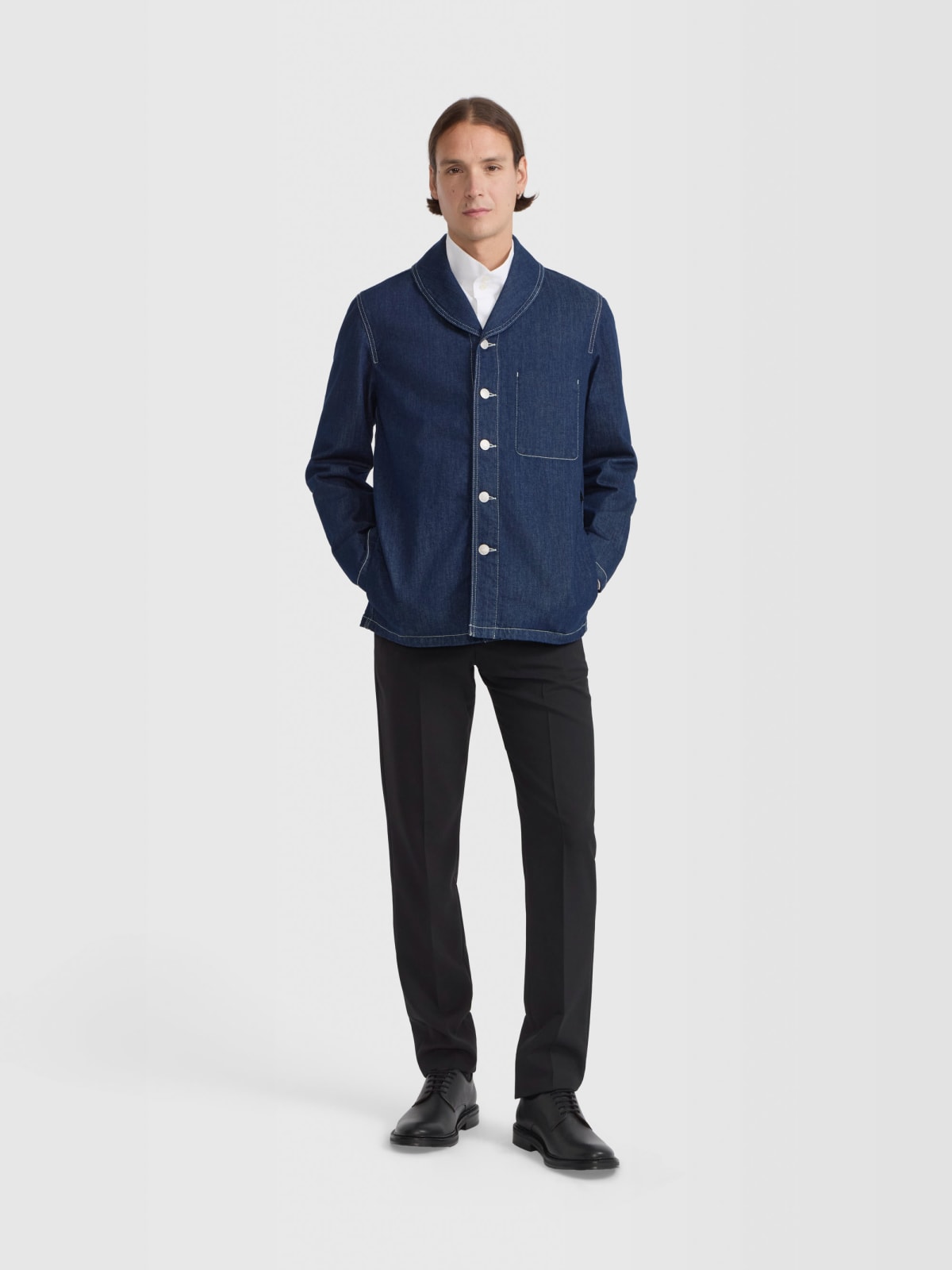 blue Loritz cotton jacket