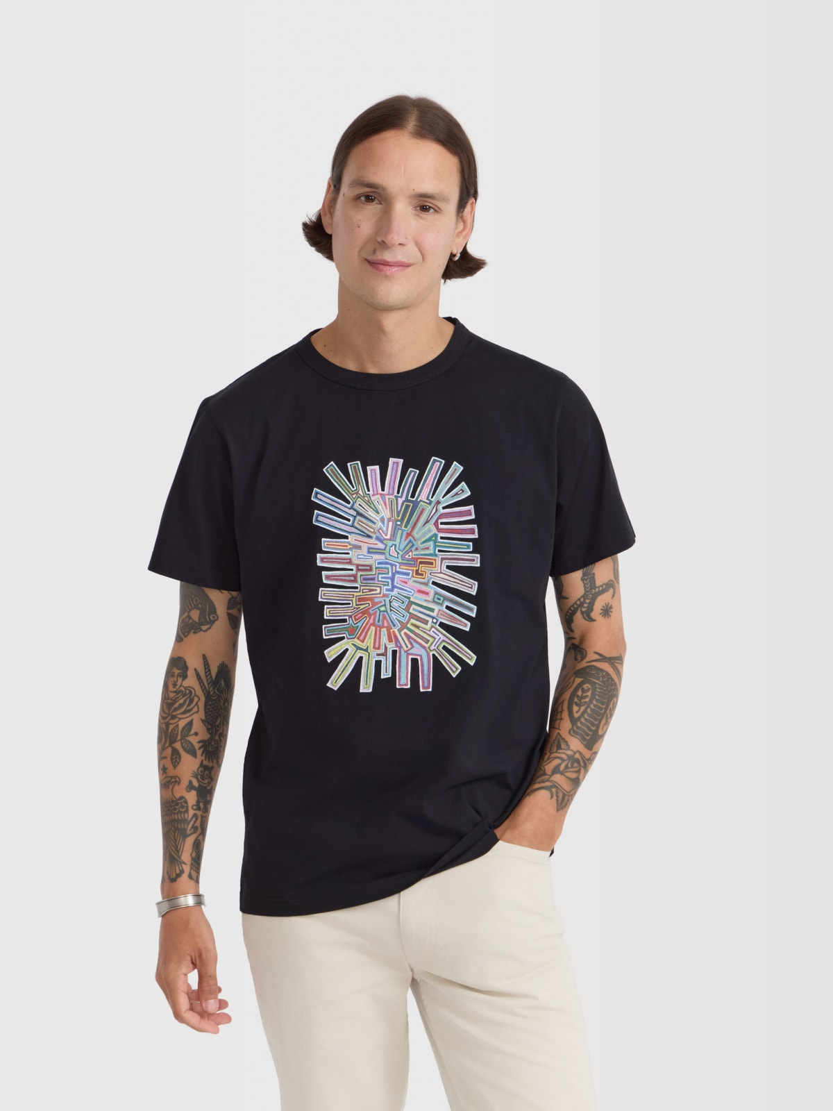 t-shirt Brando en jersey de coton artiste Mel Bernstine noir