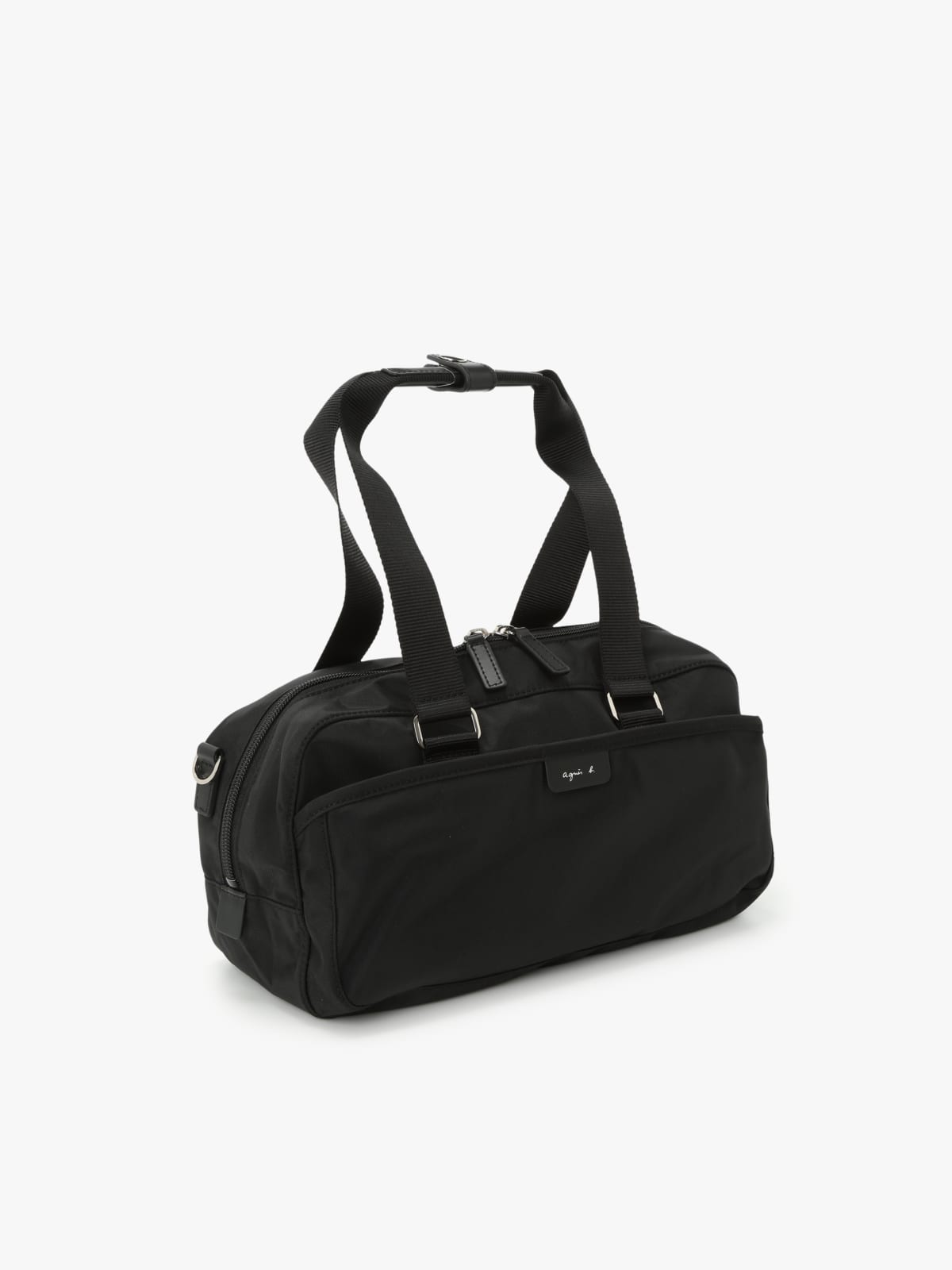 black nylon Boston bag image number 2