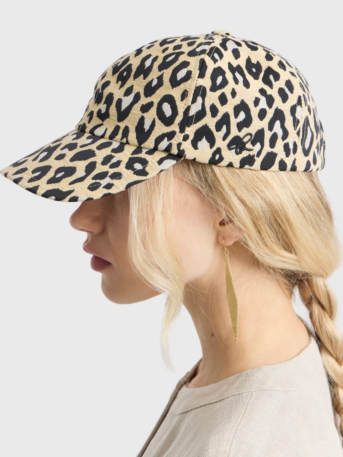 yellow Betty viscose cap
