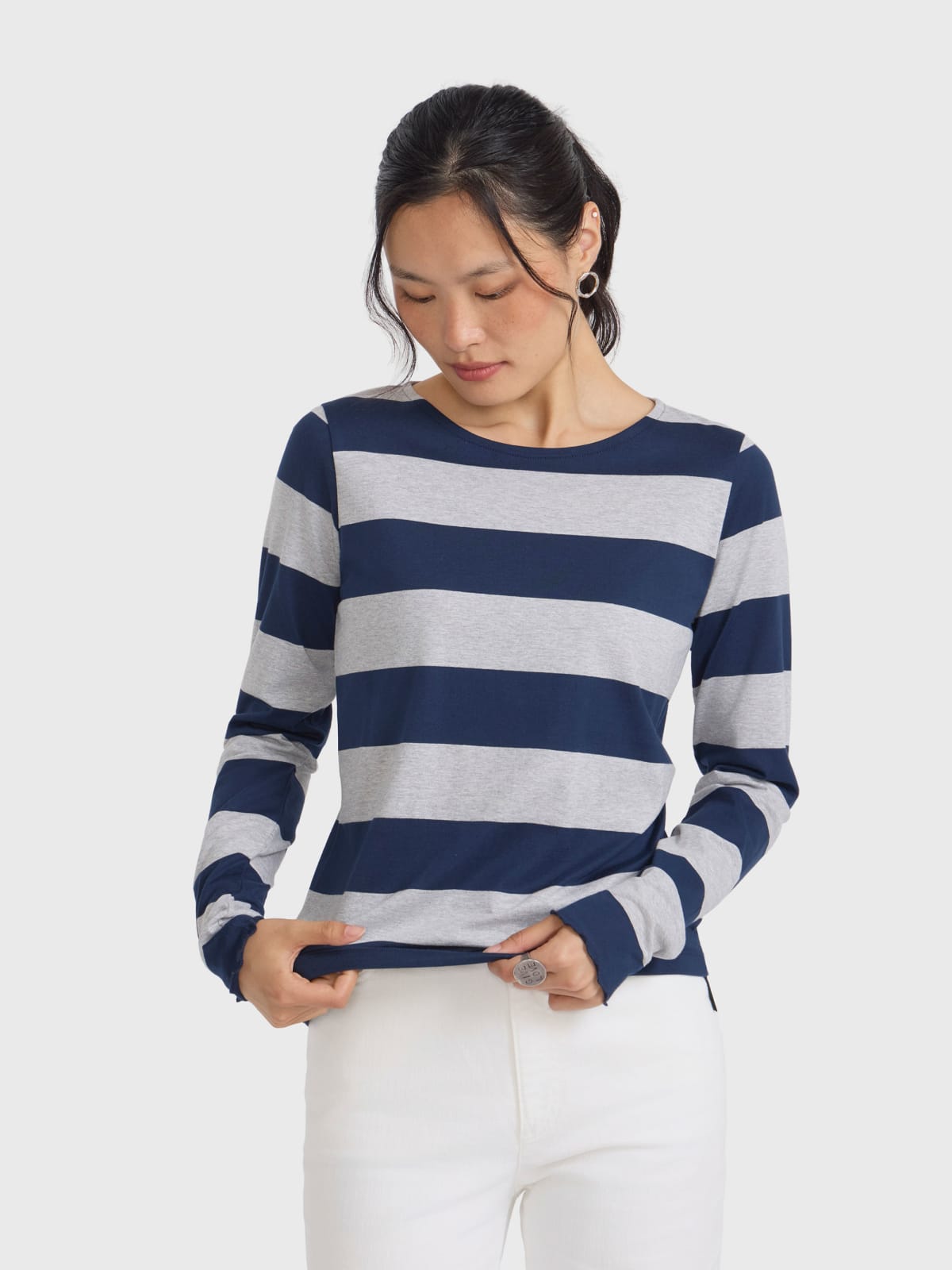 Knox striped t-shirt in cotton jersey