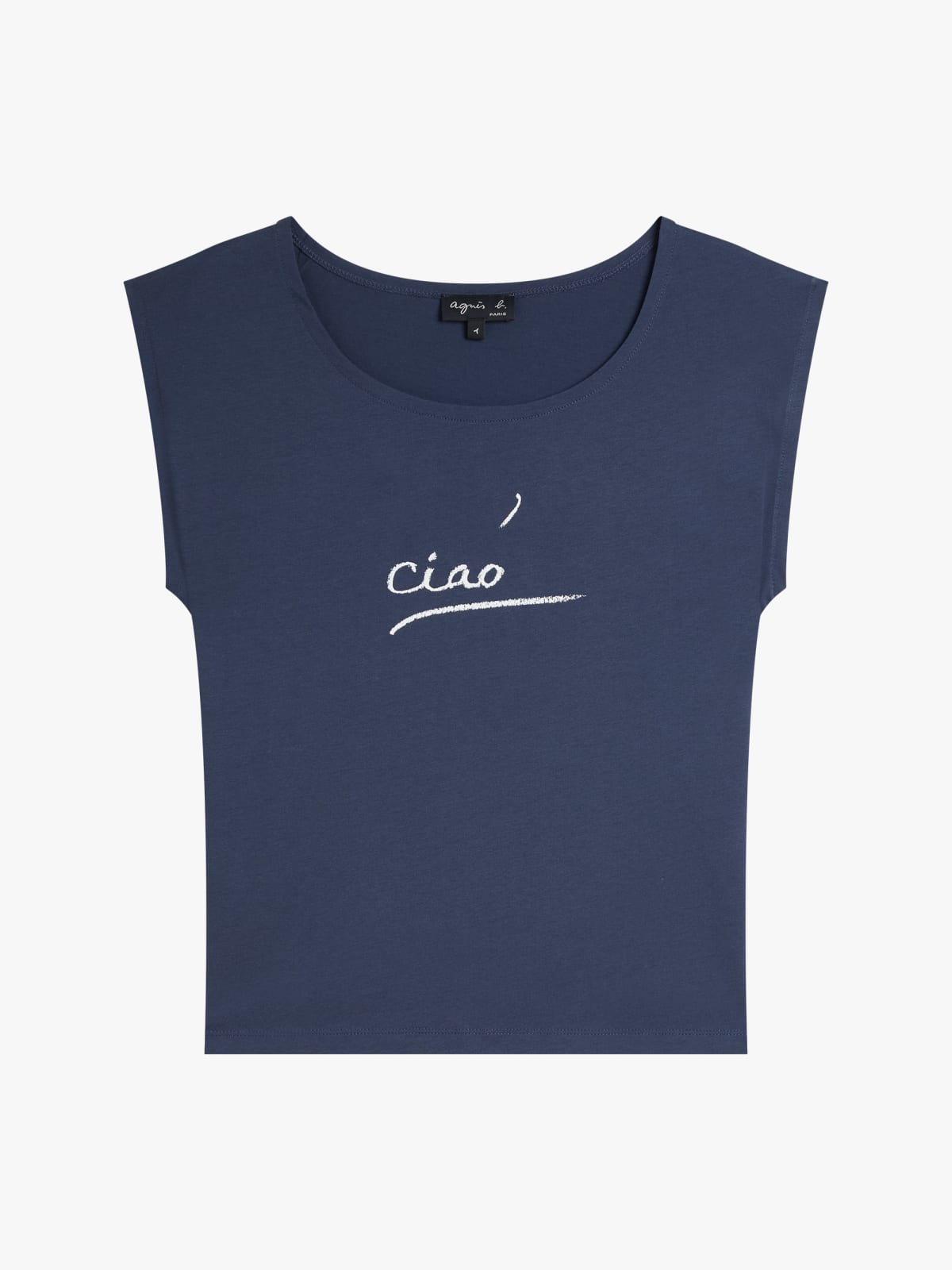 t-shirt Source en jersey de coton bleu
