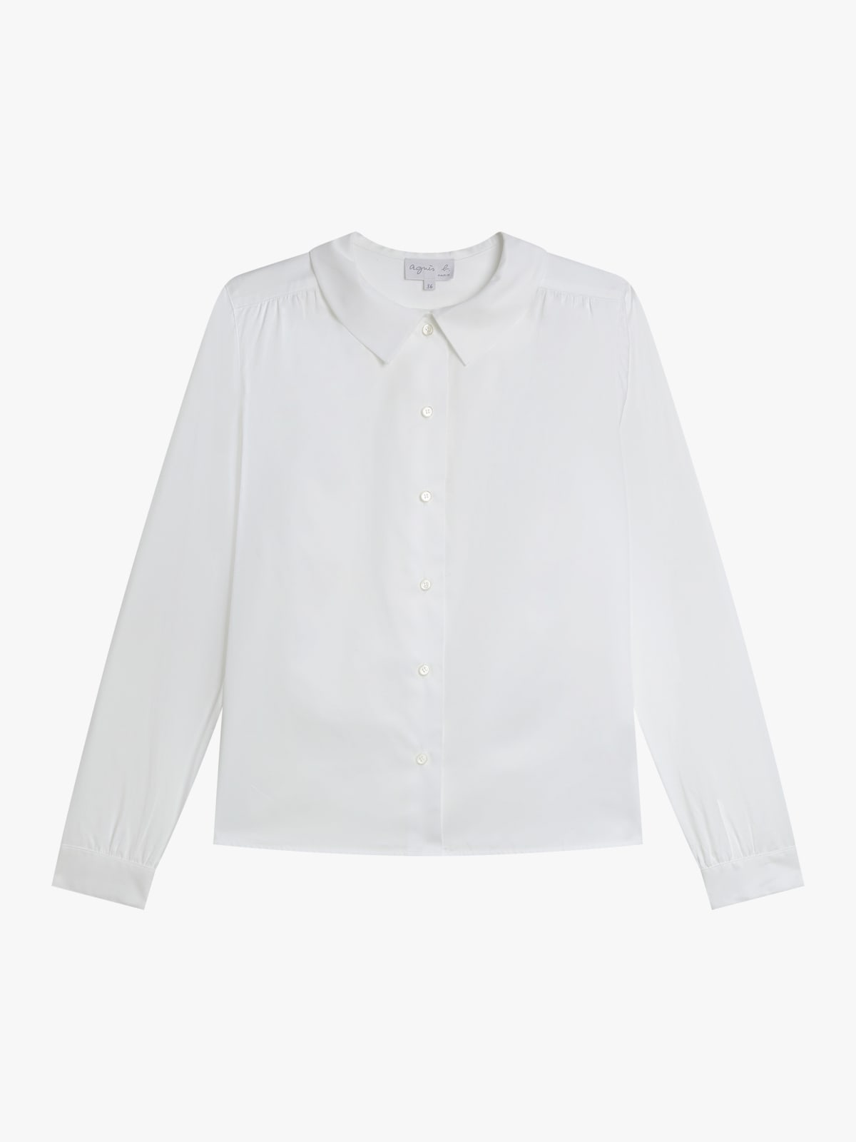 chemise en coton col italien