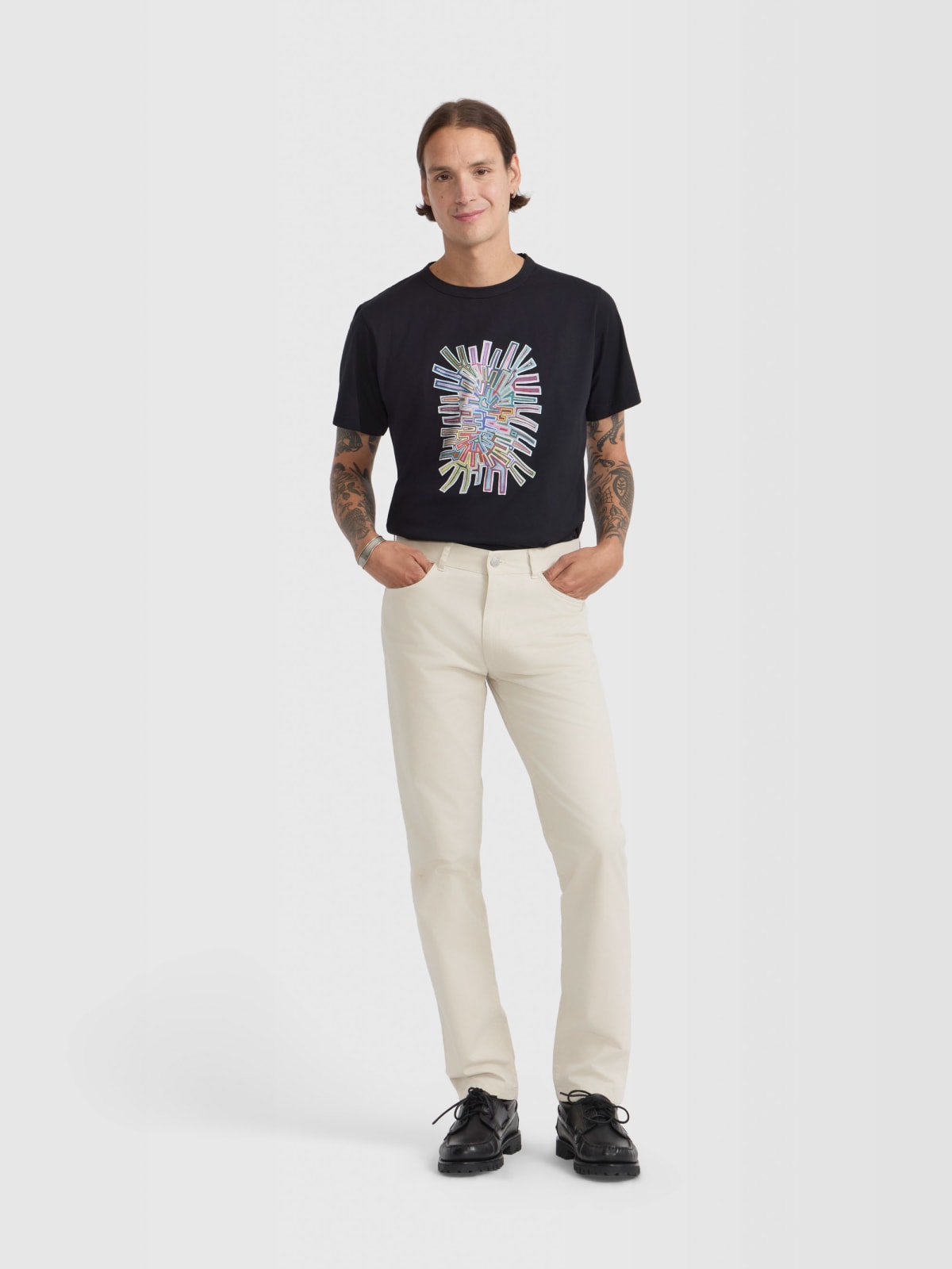 jean Iggy slim en coton beige