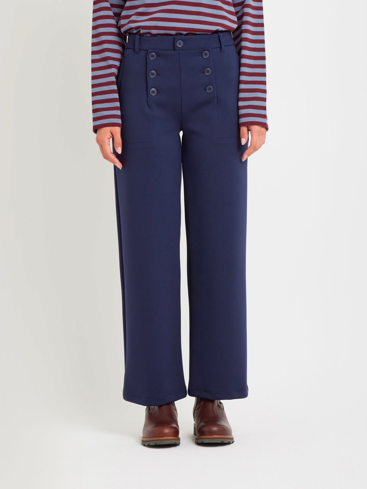 blue polyamide Pont pants