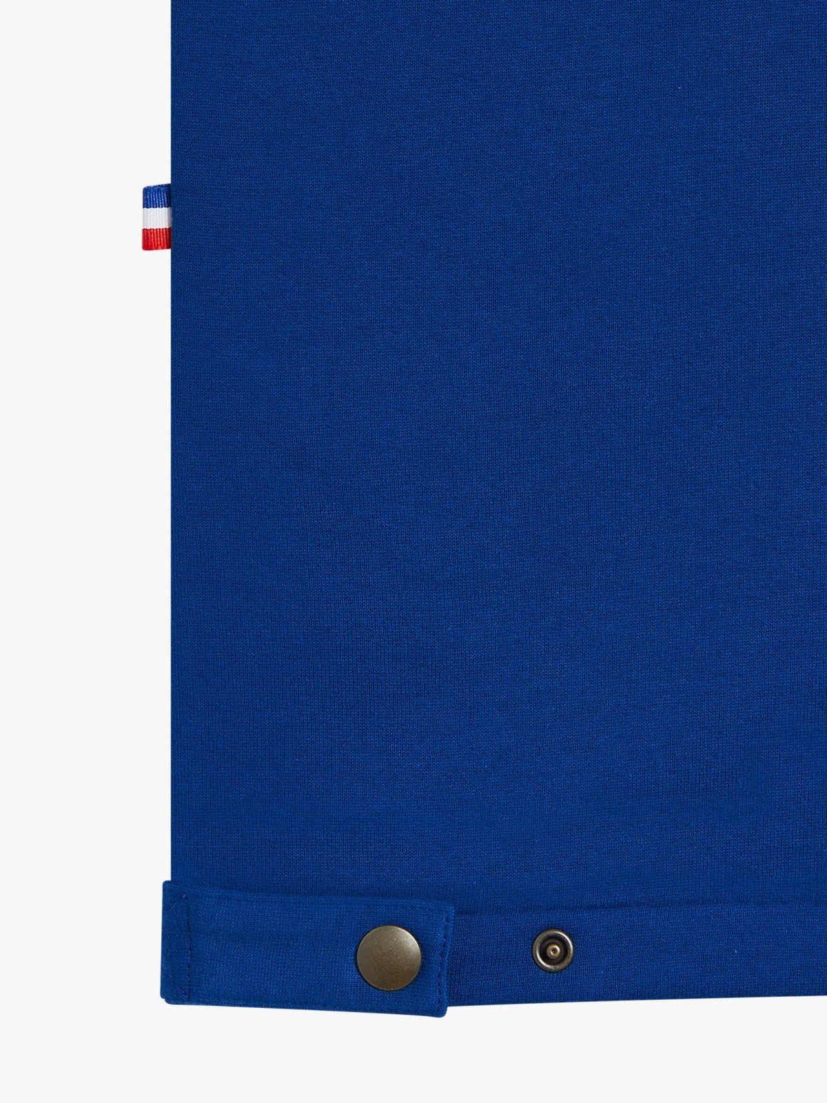 blue Yvan Nova snap cardigan cotton fleece