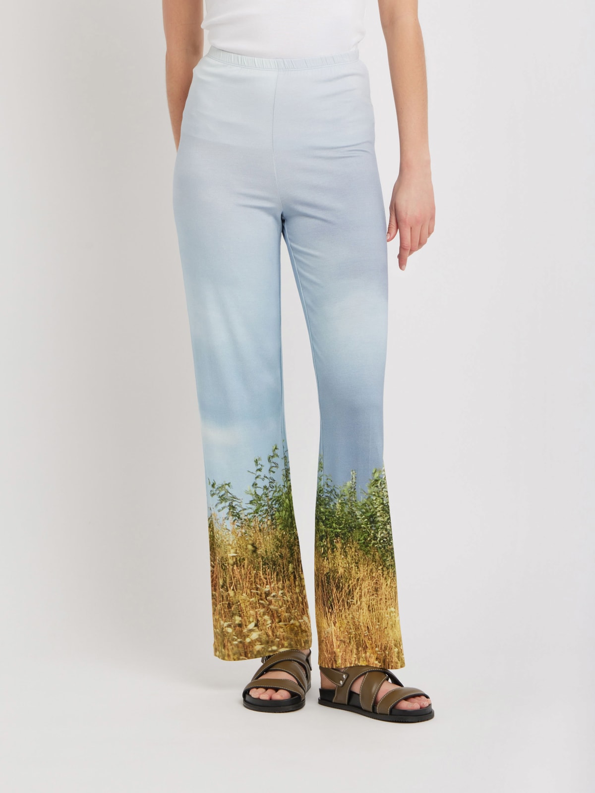 viscose Sail trousers with digital print agn&egrave;s b. photo