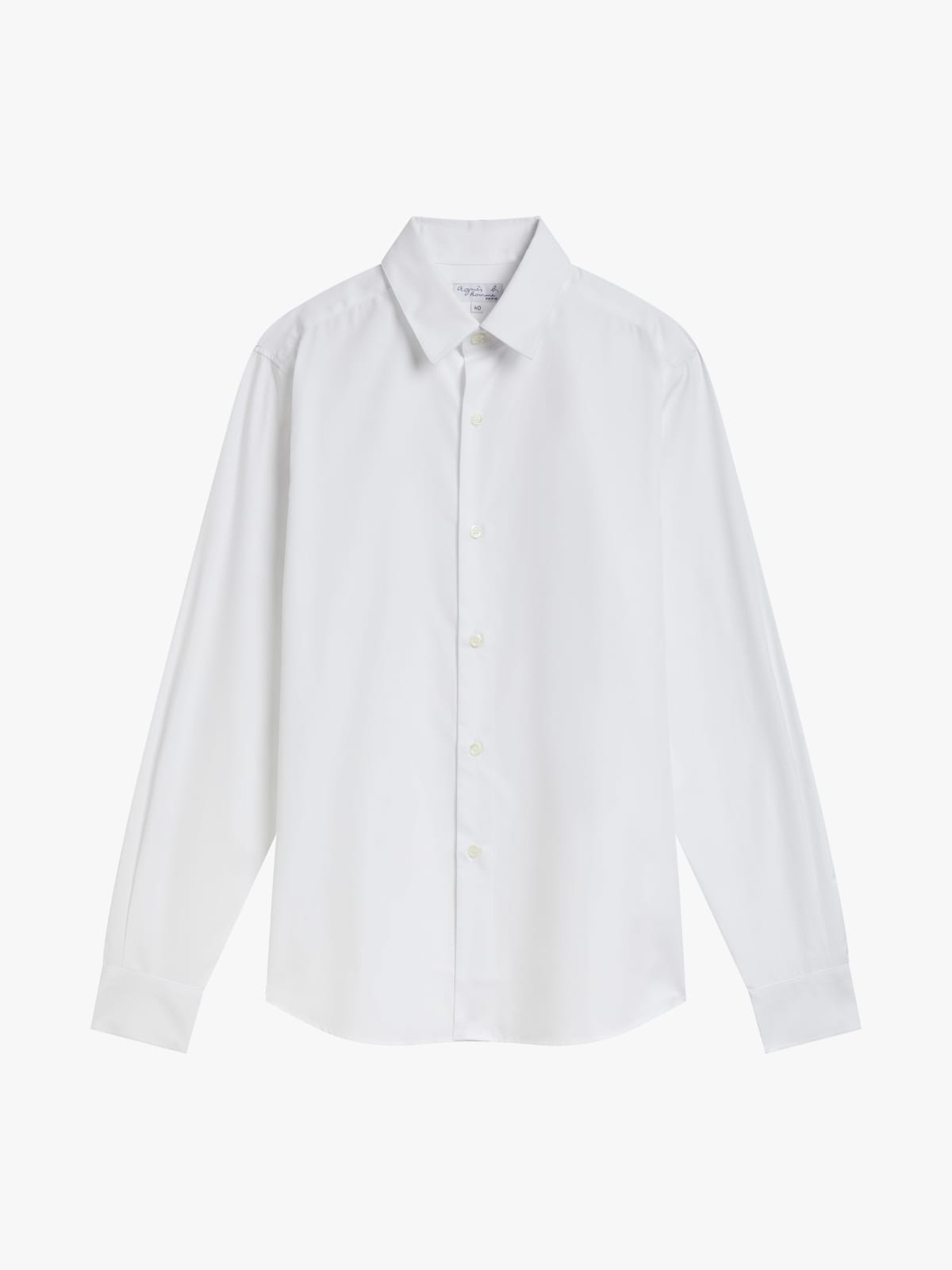 white cotton poplin Toto shirt