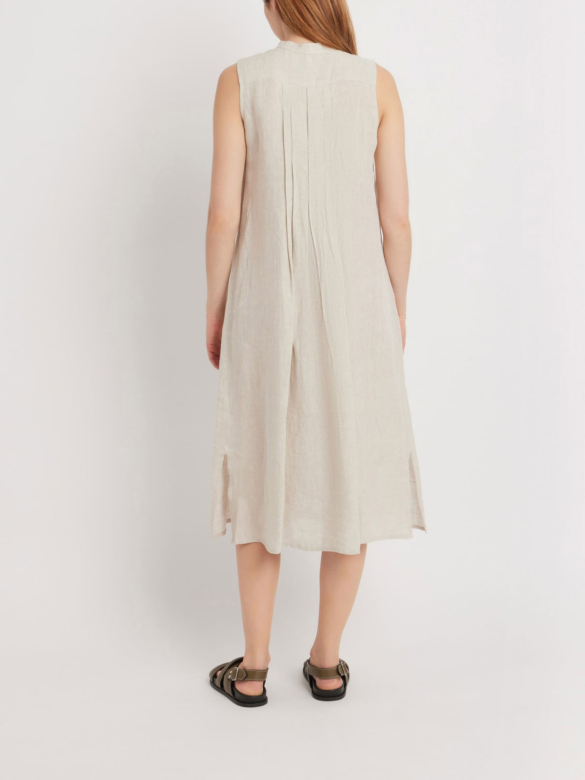 beige linen Tula dress