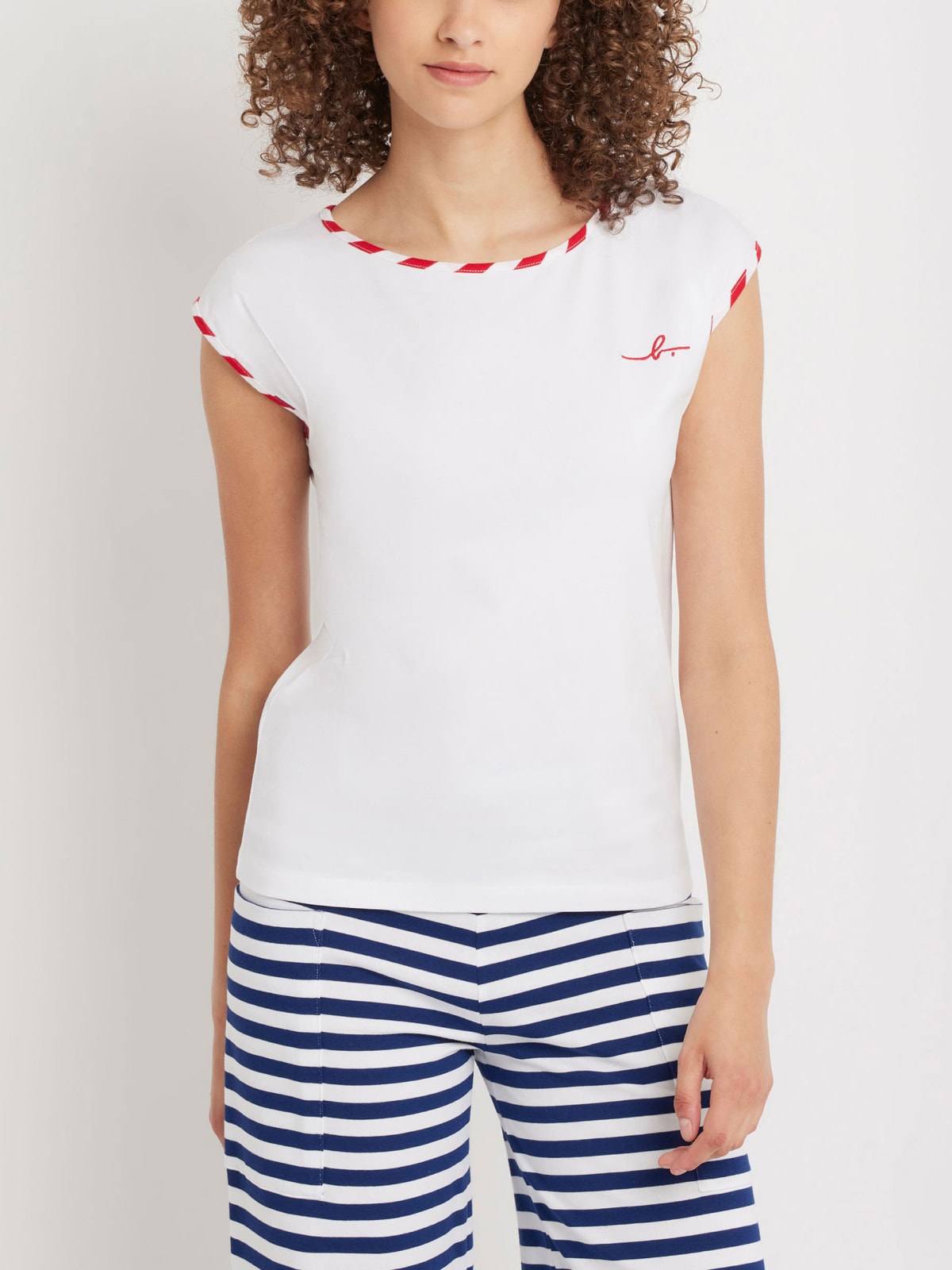 t-shirt Fragile en jersey de coton blanc