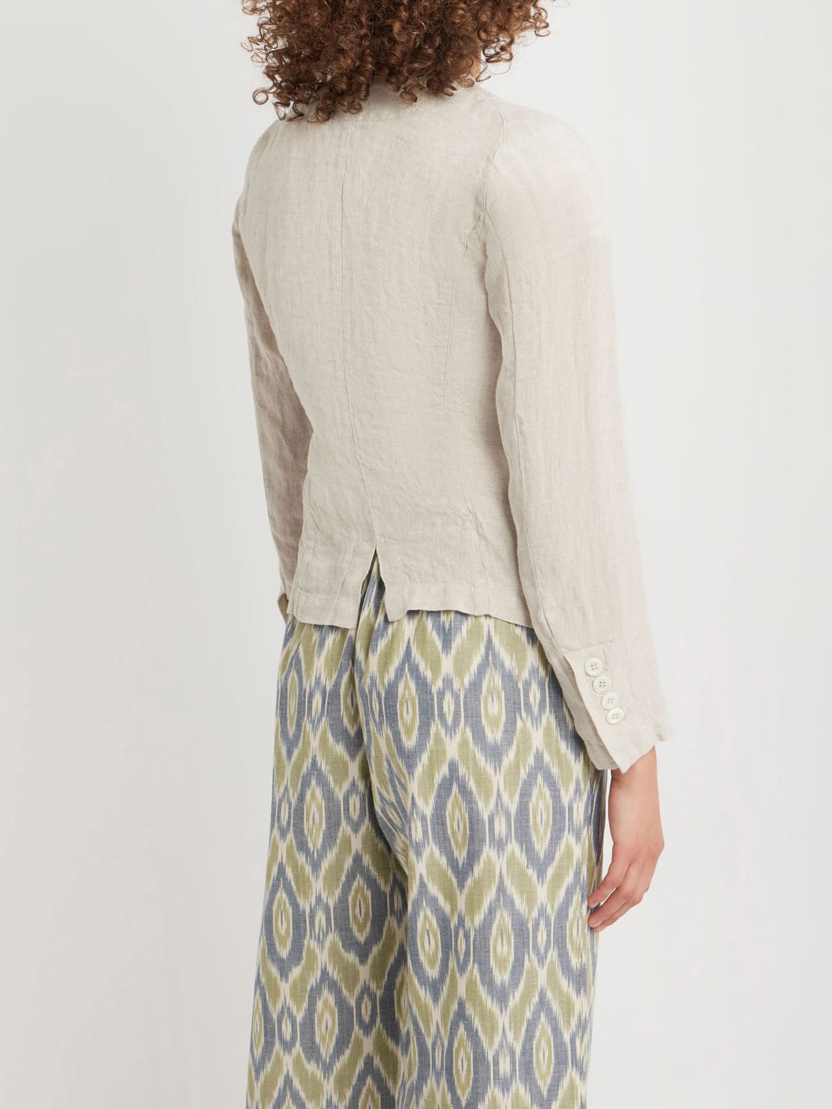 chemise en lin beige