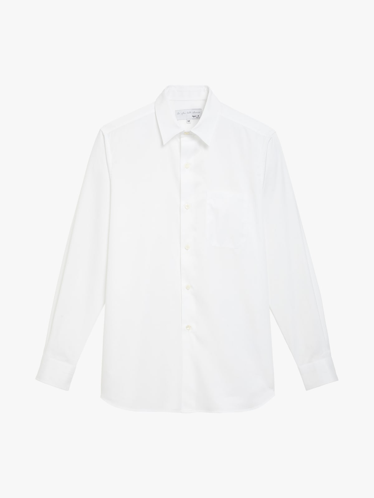 white cotton twill Plan&egrave;te shirt
