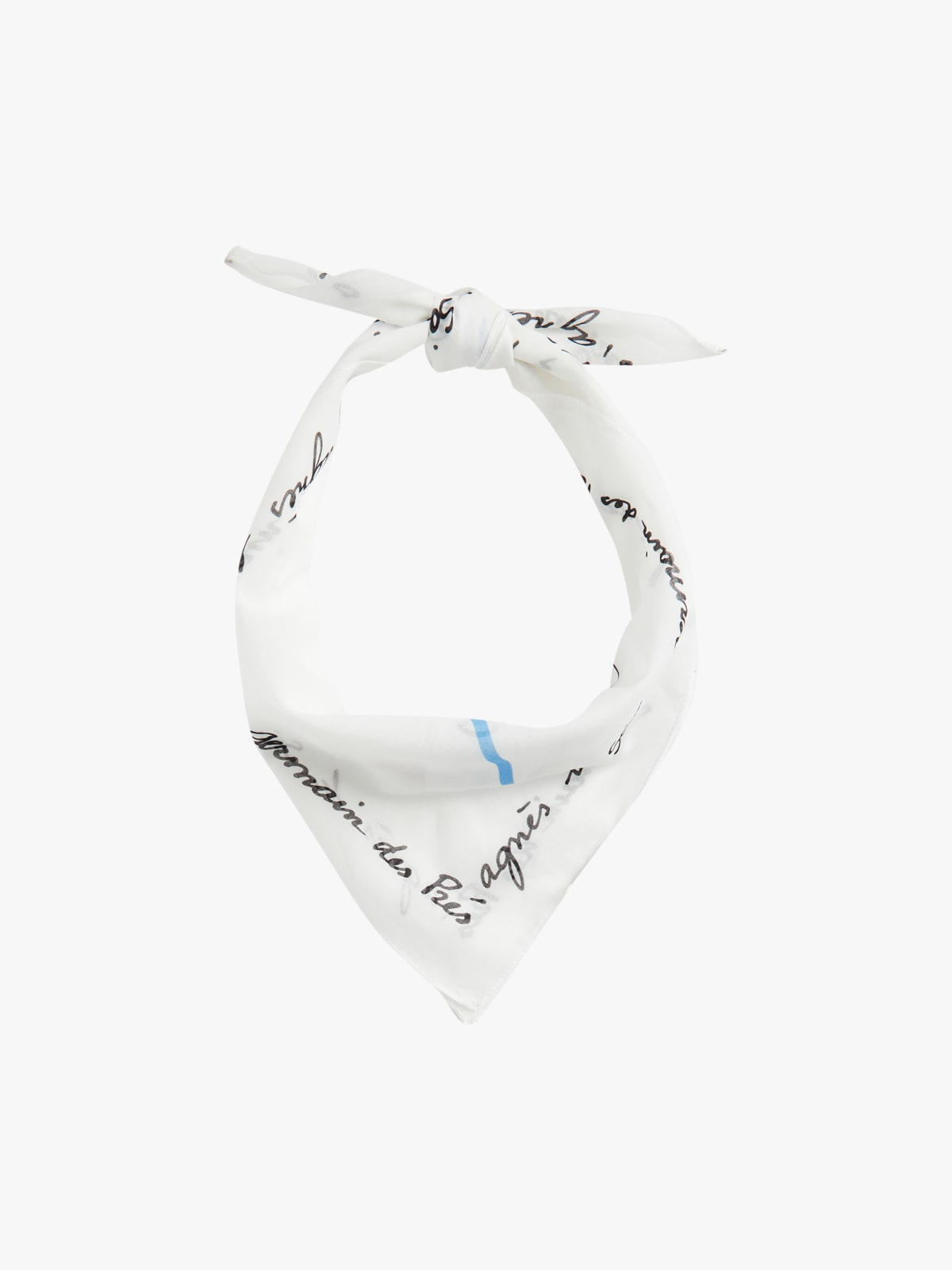 bandana Saint Germain en coton blanc