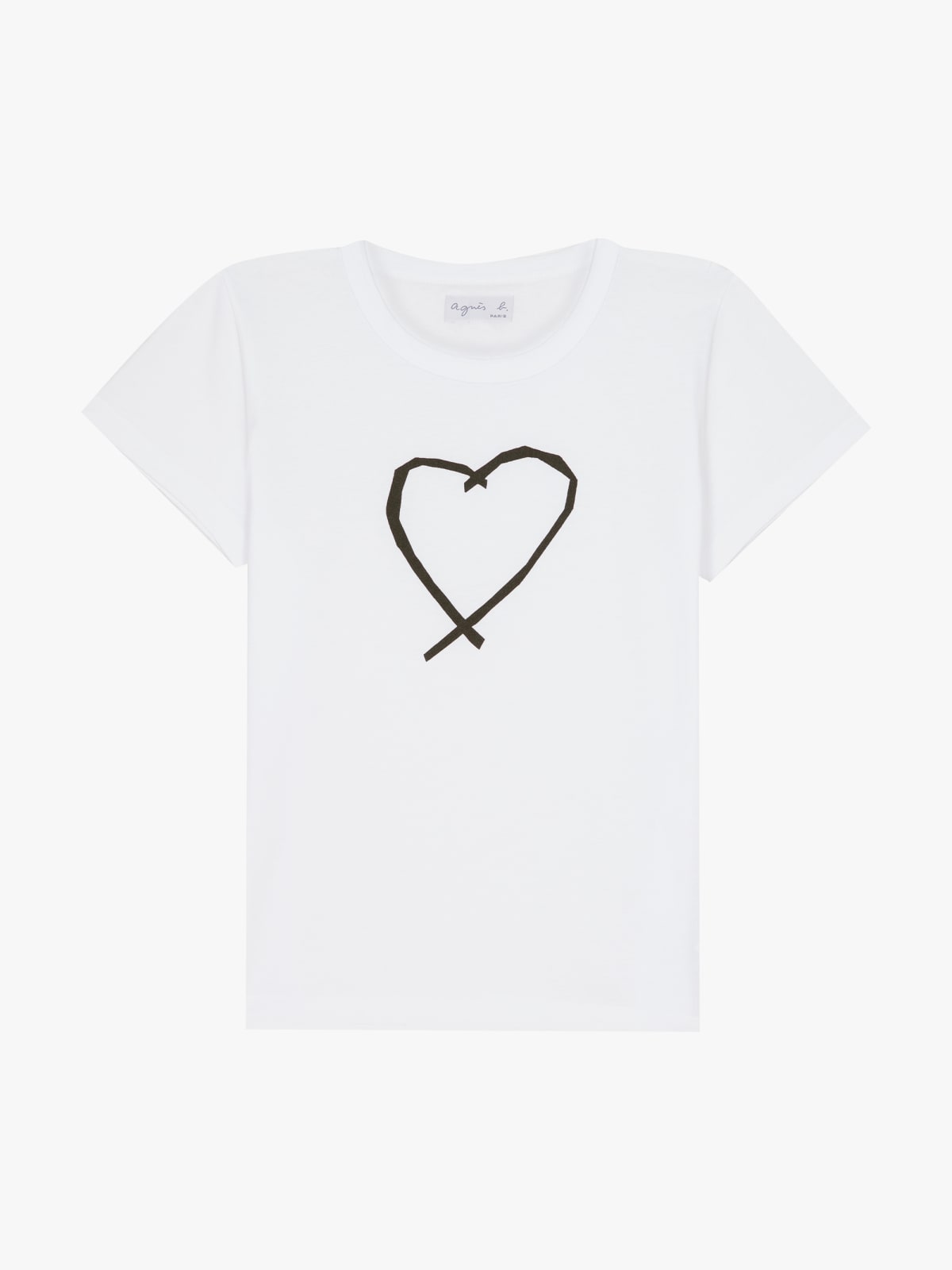 white Sarajevo heart brando t-shirt
