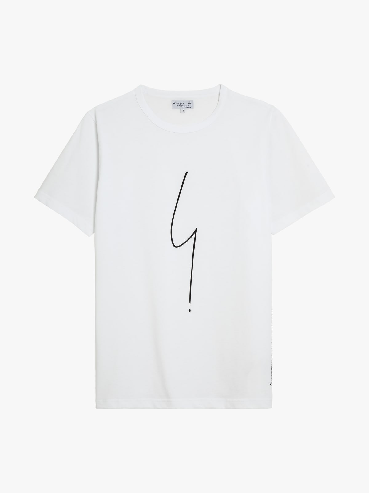 white short sleeves Coulos "irony mark" t-shirt