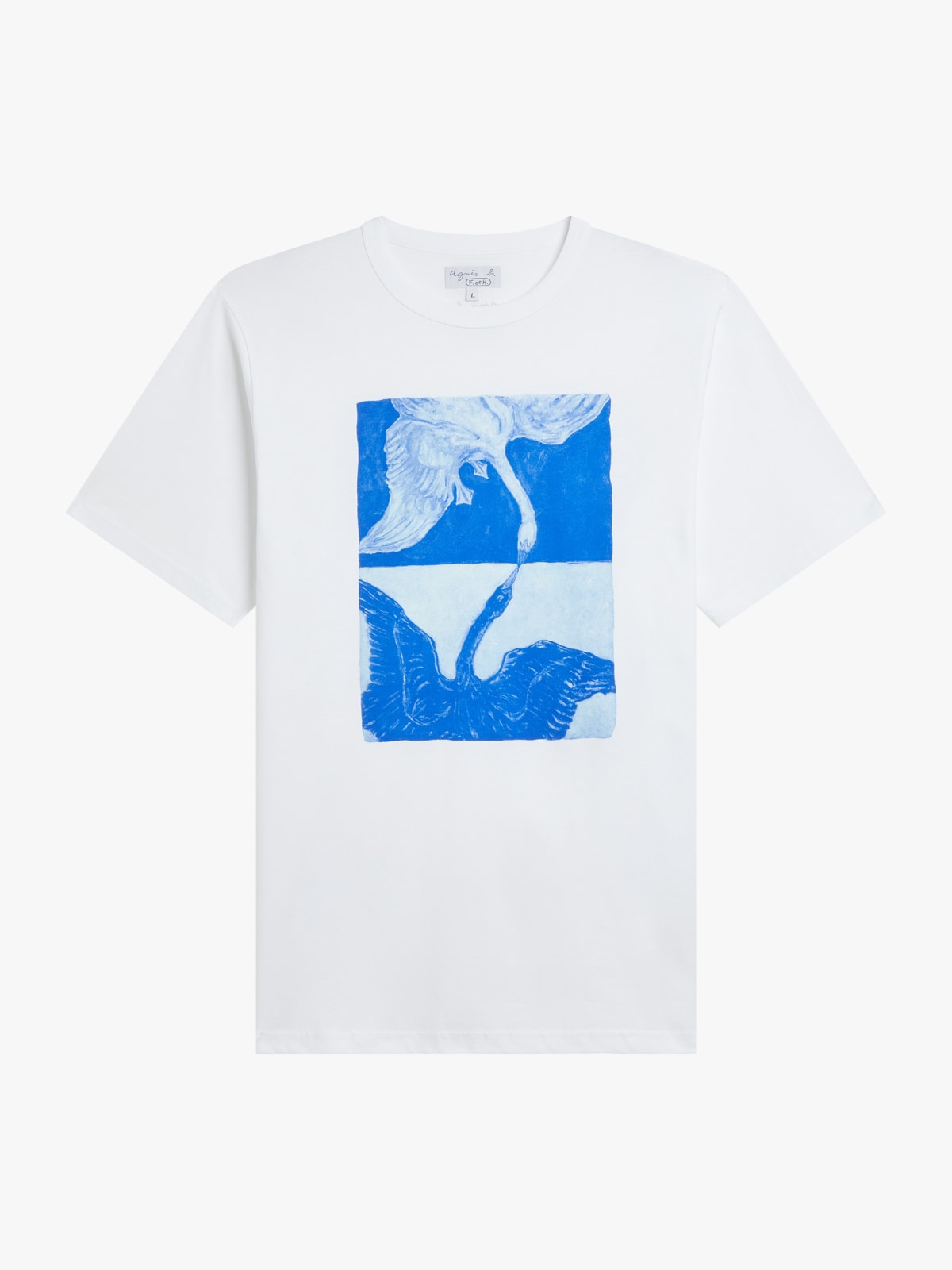 t-shirt Le Mixte en coton artiste Brendan Lynch blanc