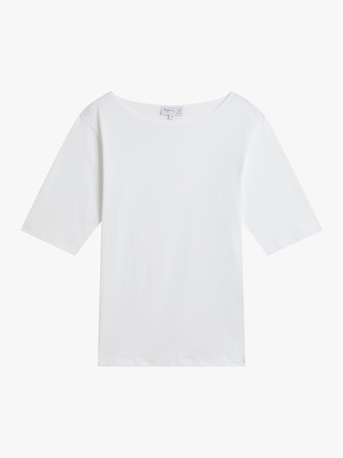 white cotton jersey New Bow t-shirt