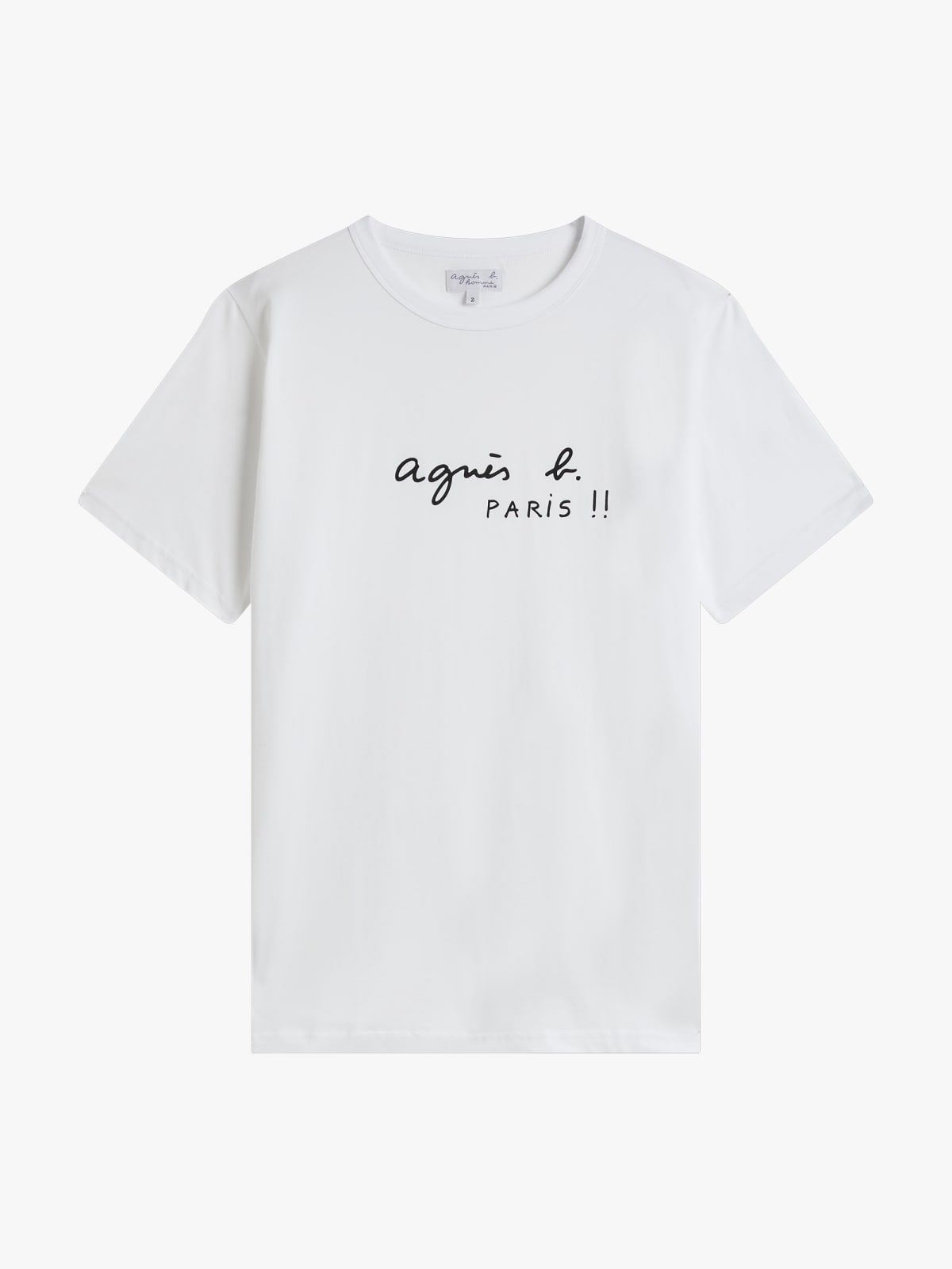 t-shirt Brando en jersey de coton s&eacute;rigraphi&eacute; "PARIS" blanc