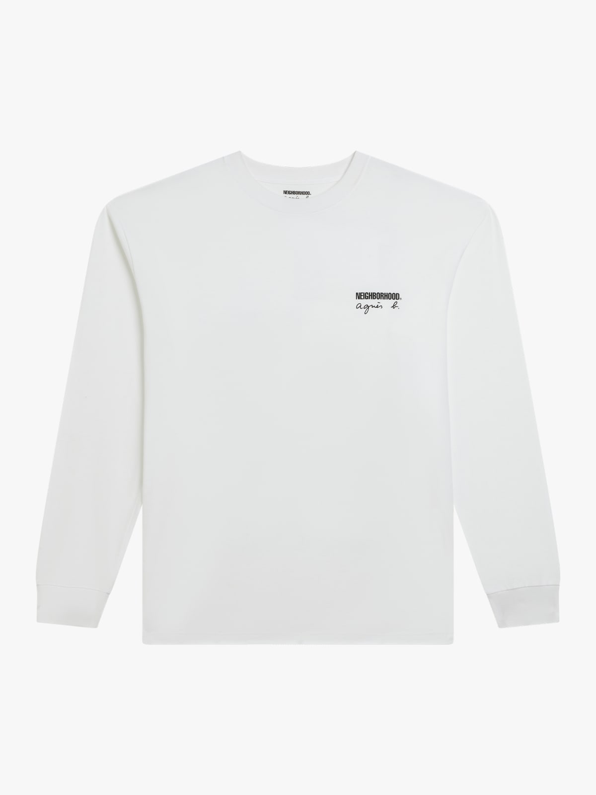 white cotton t-shirt agnès b. x Neighborhood