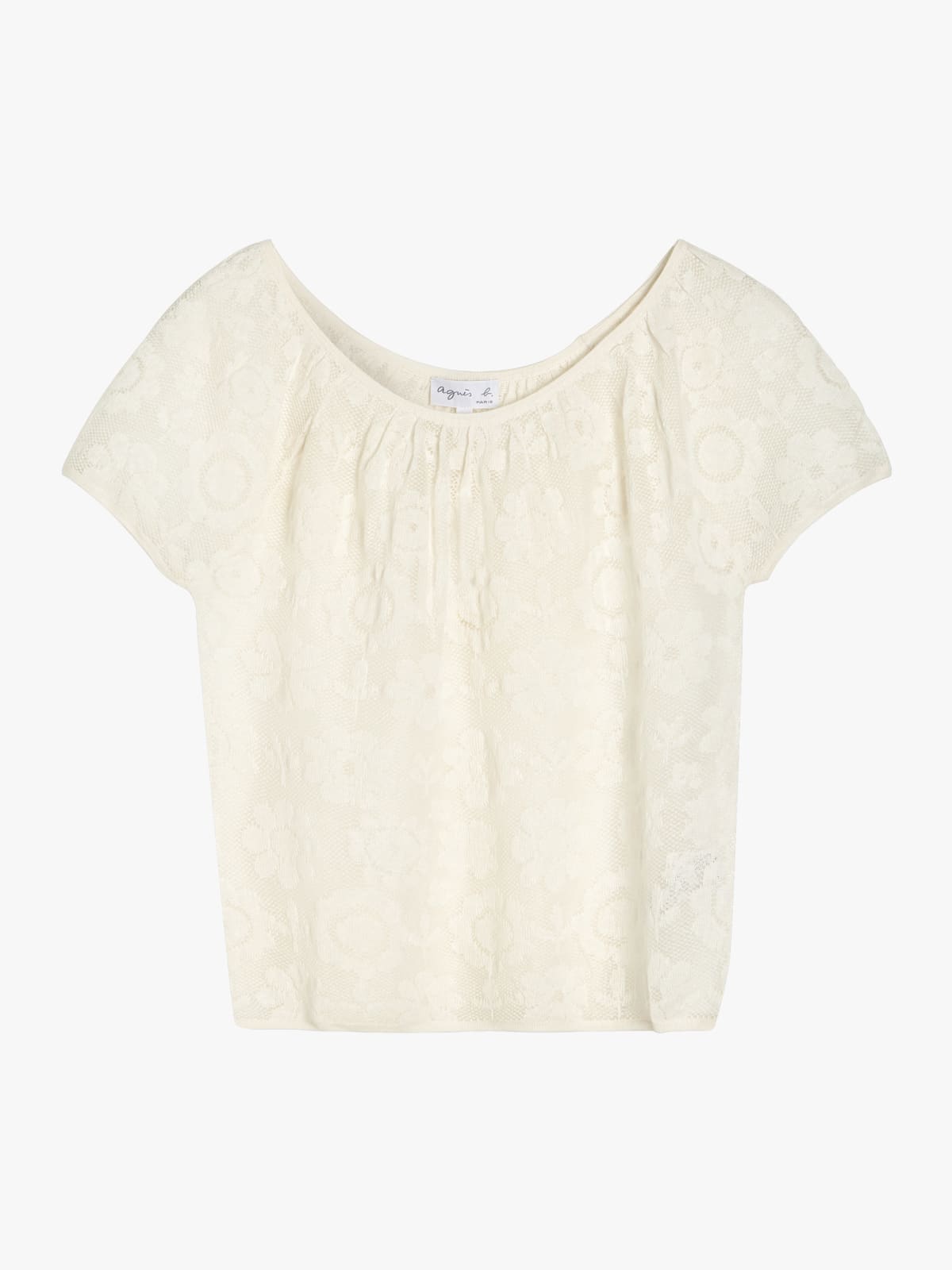 pull dentelle en soie 