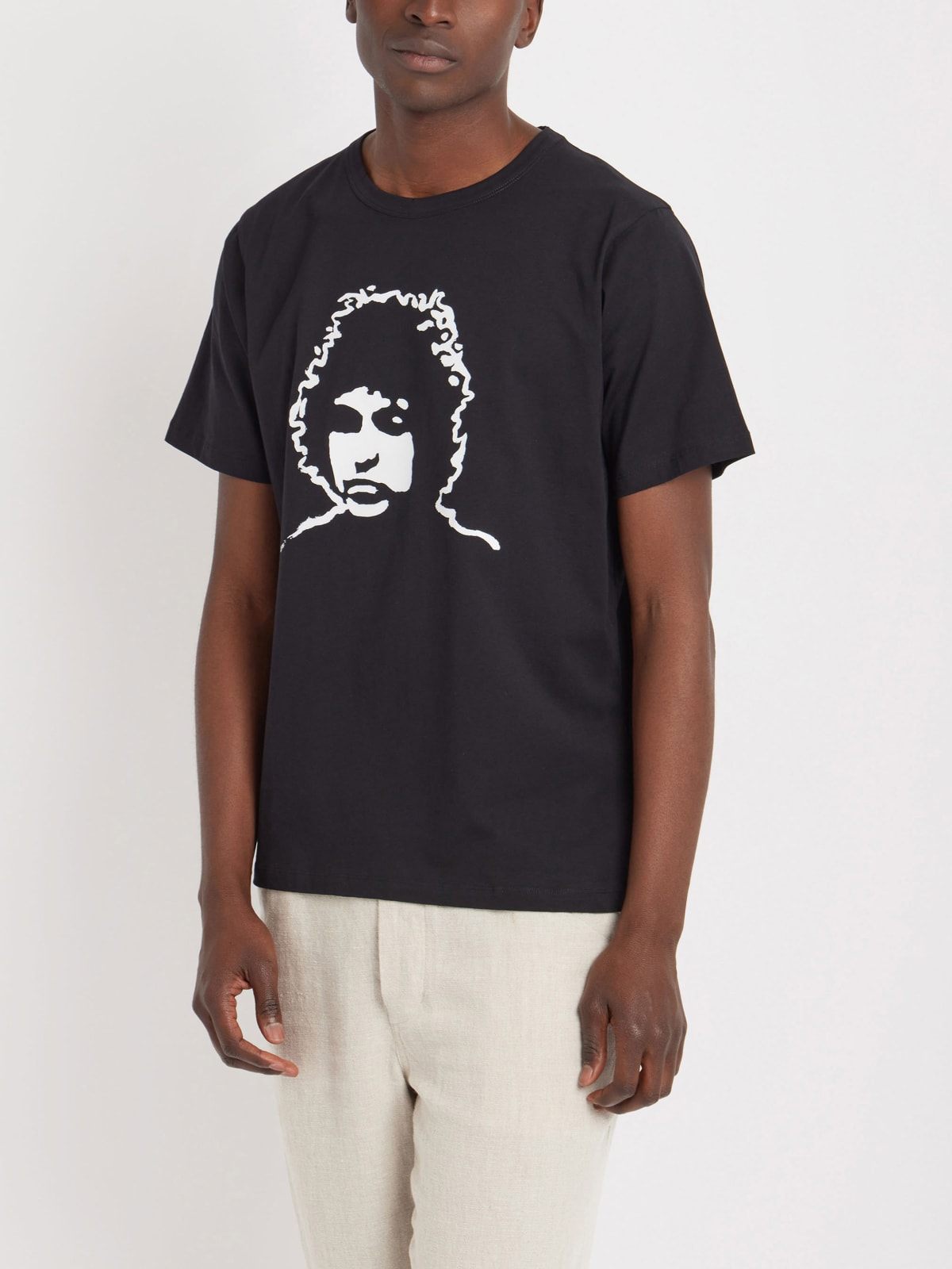black Le Mixte cotton jersey t-shirt artist Rafael Gray