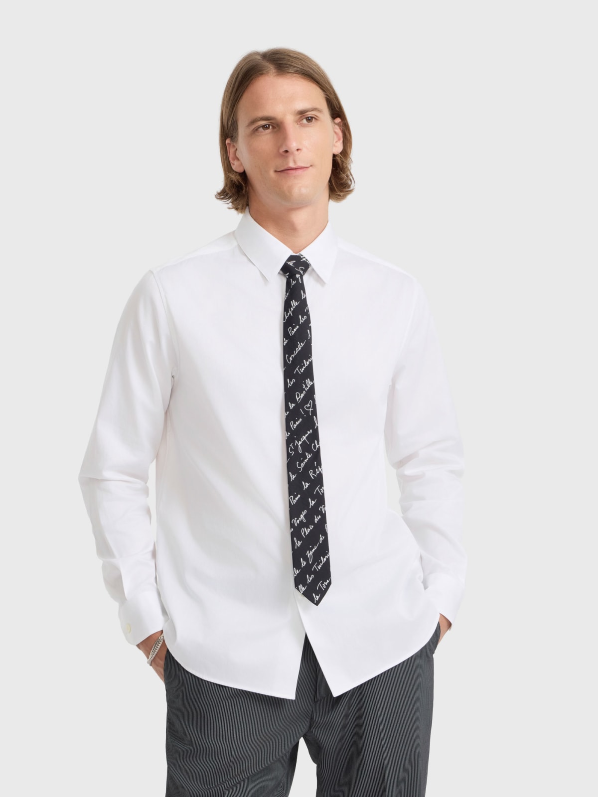 screen-printed tie